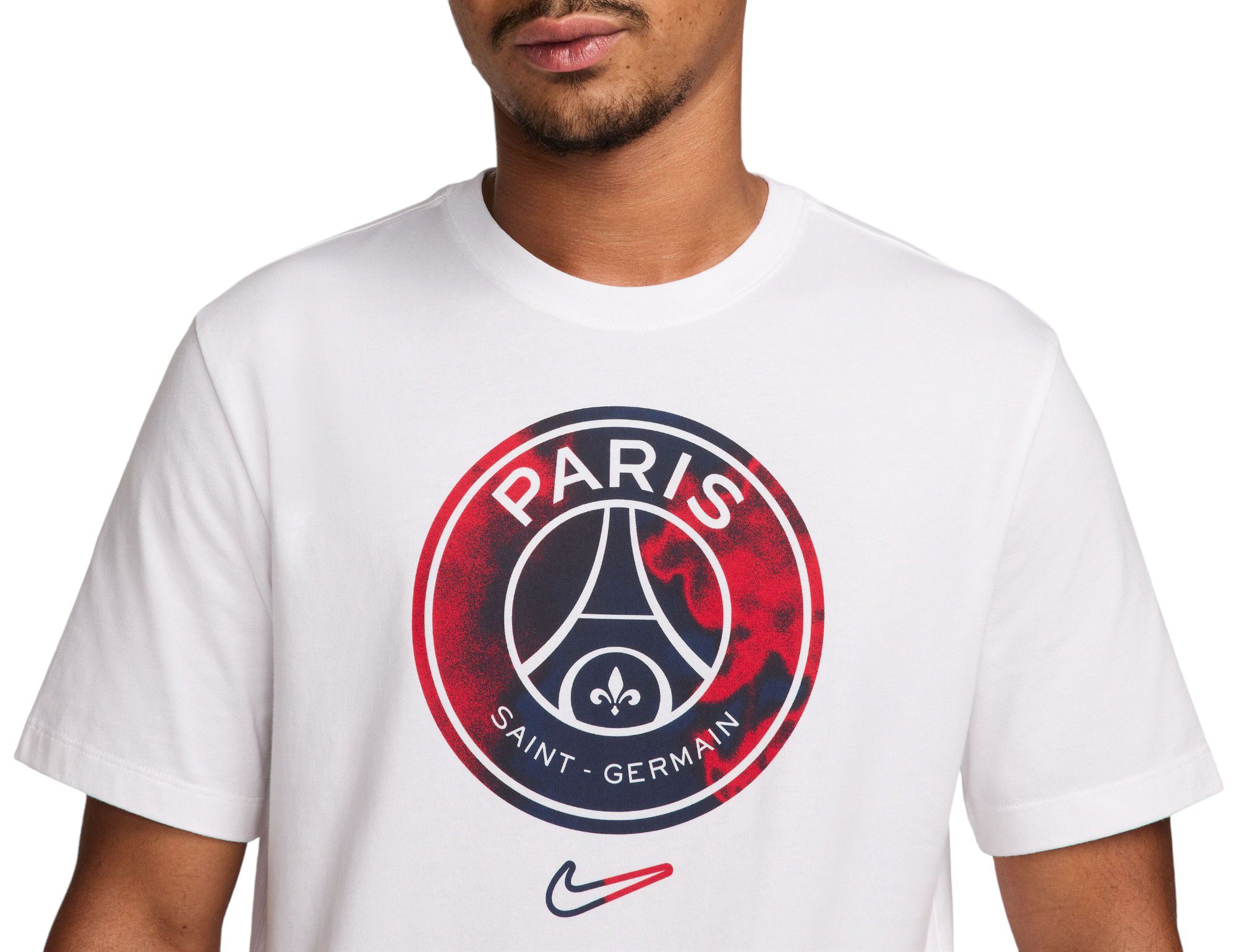 Nike Adult Paris Saint-Germain Crest White T-Shirt product image