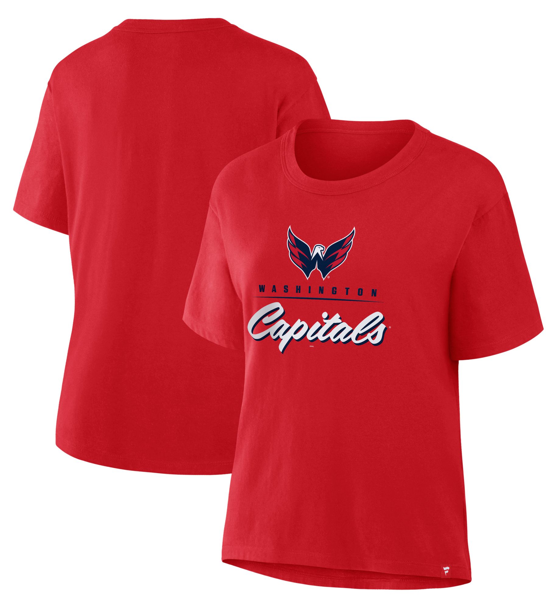 NHL Women's Washington Capitals Red Legacy Microscript Short Sleeve T-Shirt product image