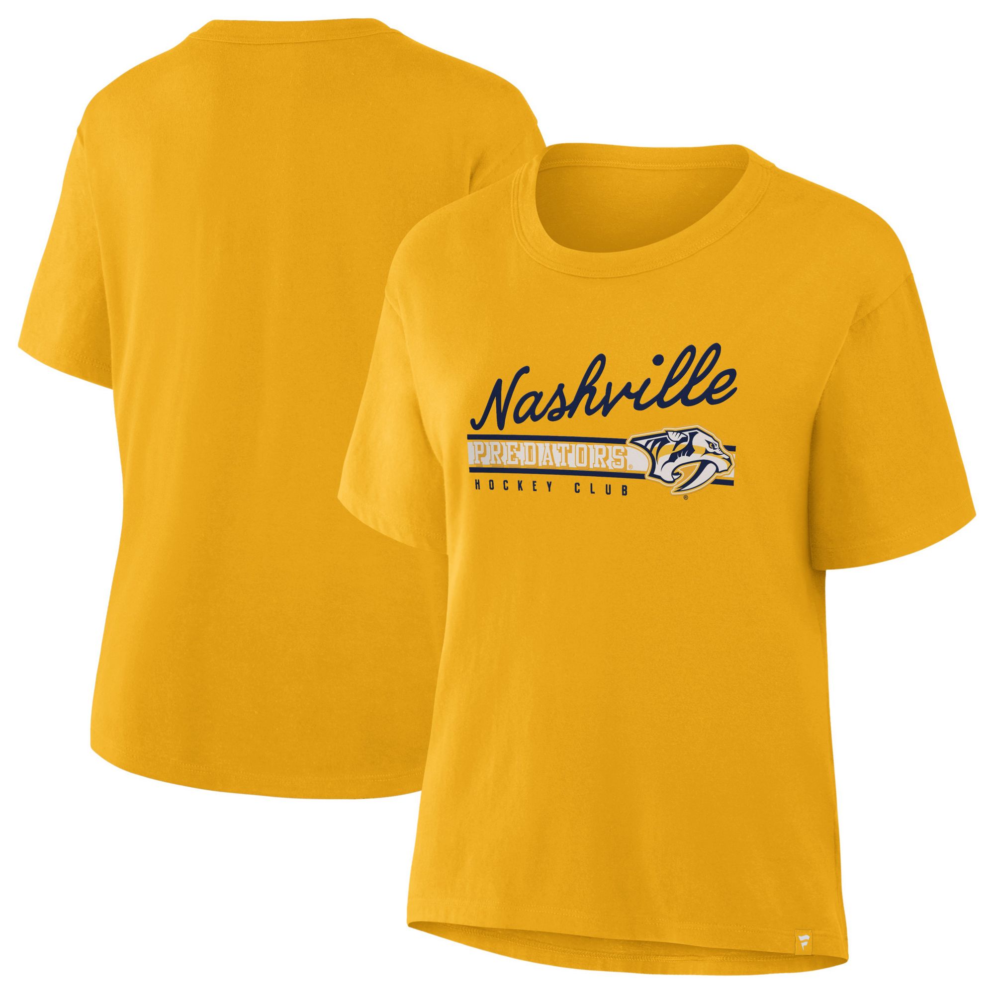 NHL Women's Nashville Predators Yellow Legasy Short Sleeve T-Shirt product image