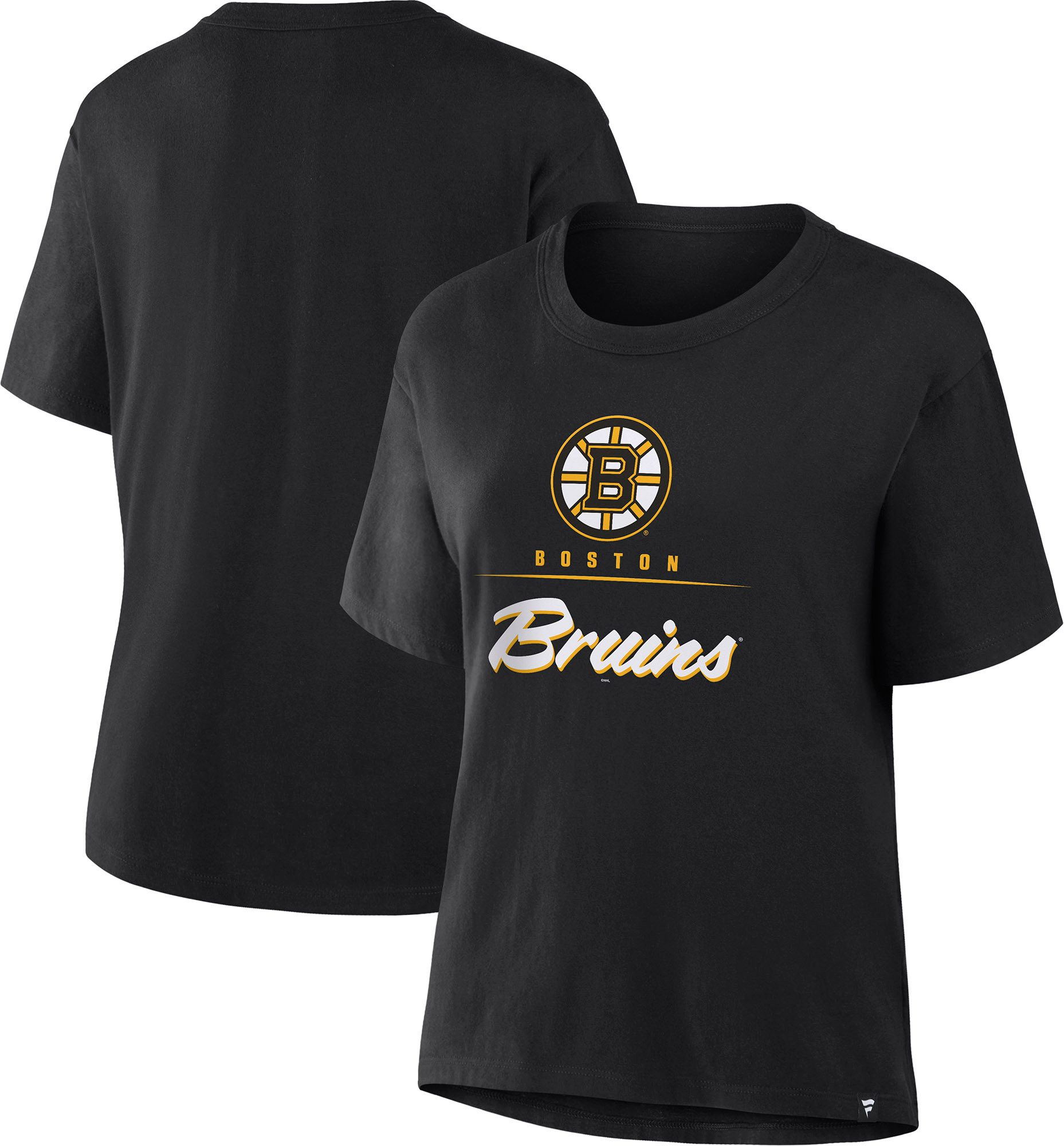 NHL Women's Boston Bruins Black Legacy Microscript Short Sleeve T-Shirt product image