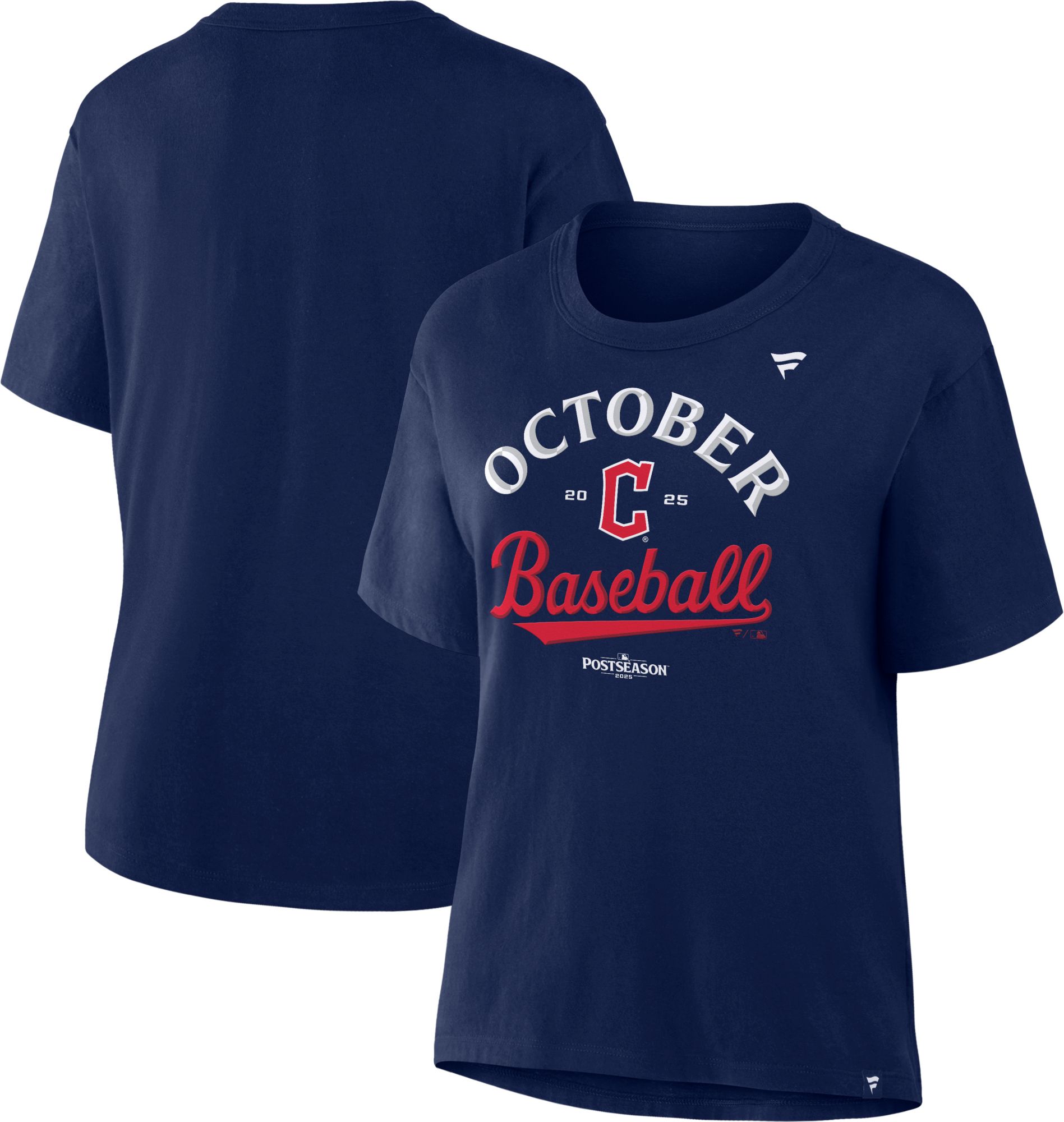 MLB Team Apparel Women's Cleveland Guardians 'October Baseball' 2025 Postseason Participant Locker Room T-Shirt product image