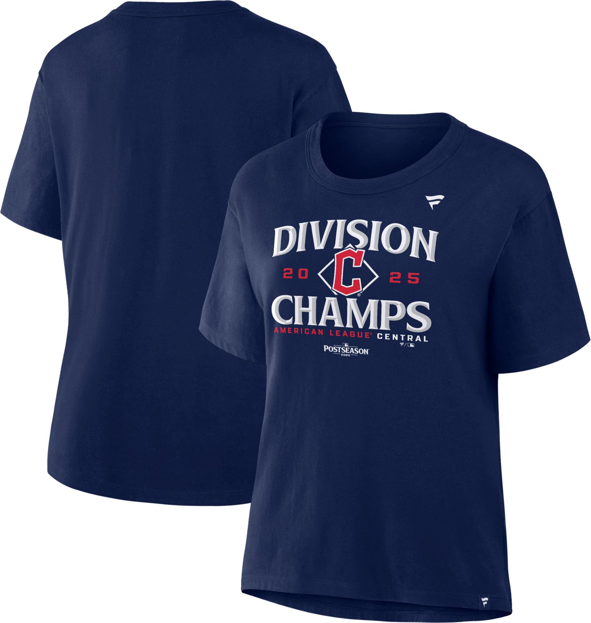 MLB Team Apparel Women's Cleveland Guardians 2025 AL Central Division Champions Locker Room T-Shirt product image