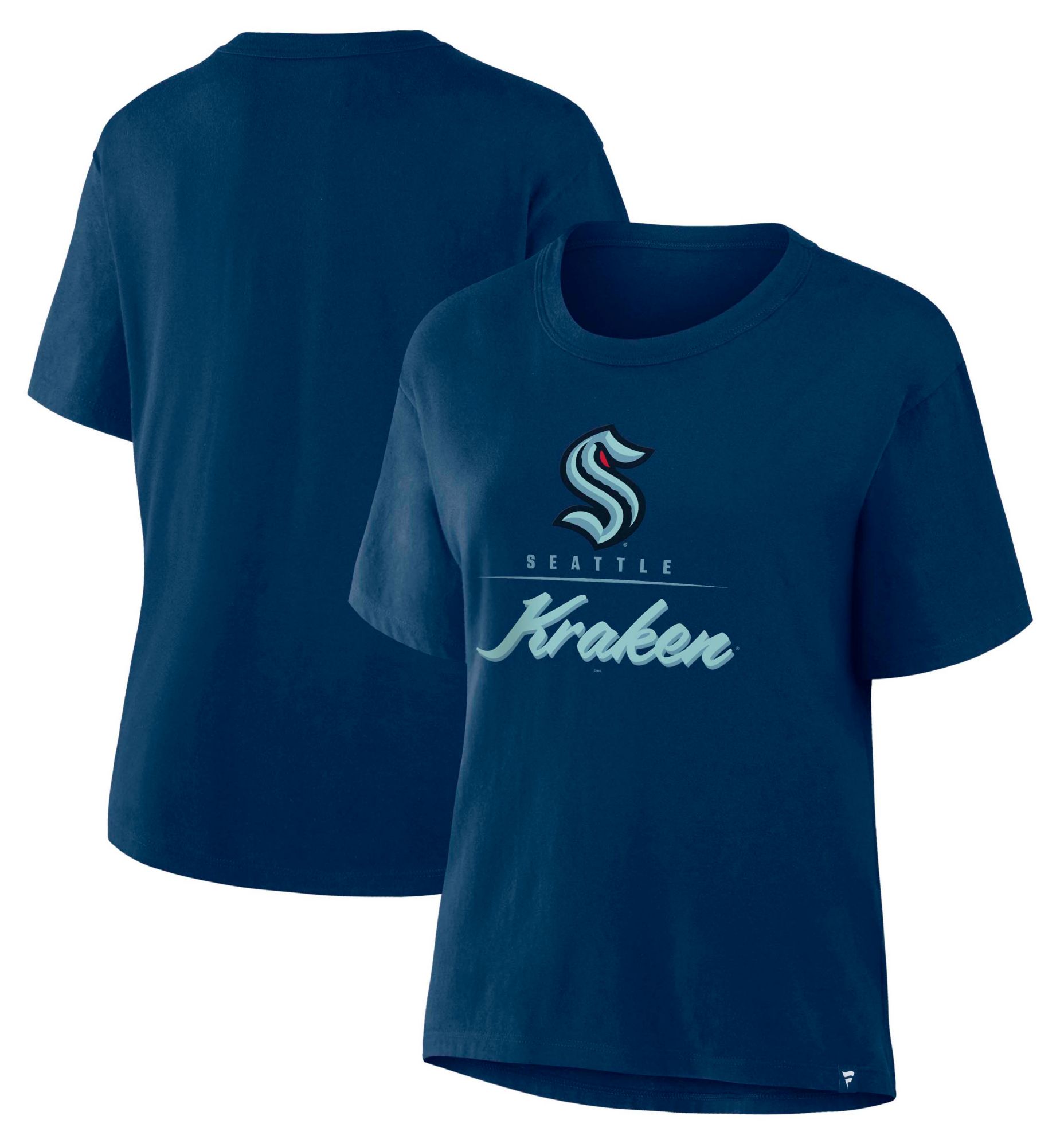 NHL Women's Seattle Kraken Navy Legacy Microscript Short Sleeve T-Shirt product image