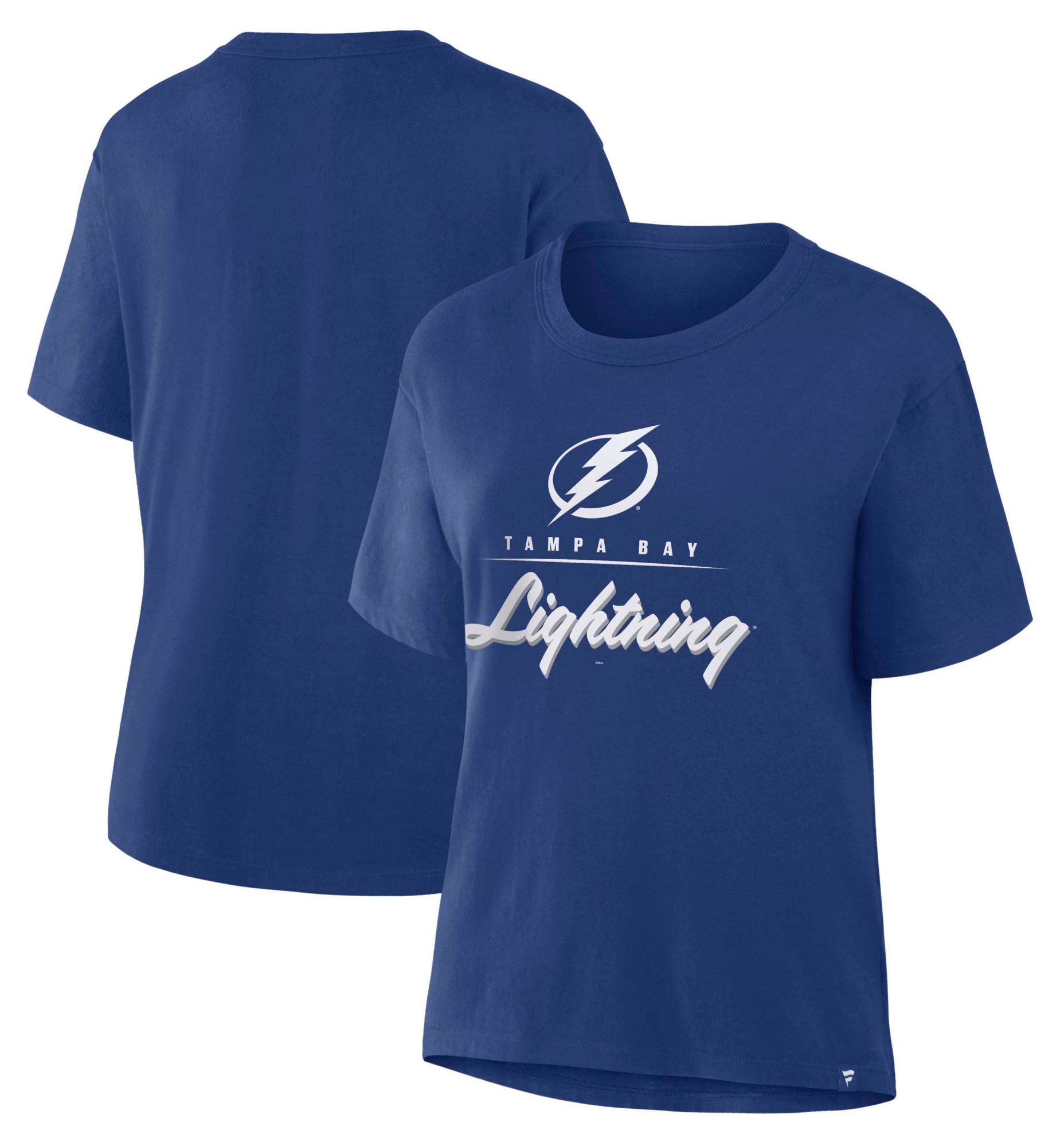 NHL Women's Tampa Bay Lightning Blue Legacy Microscript Short Sleeve T-Shirt product image