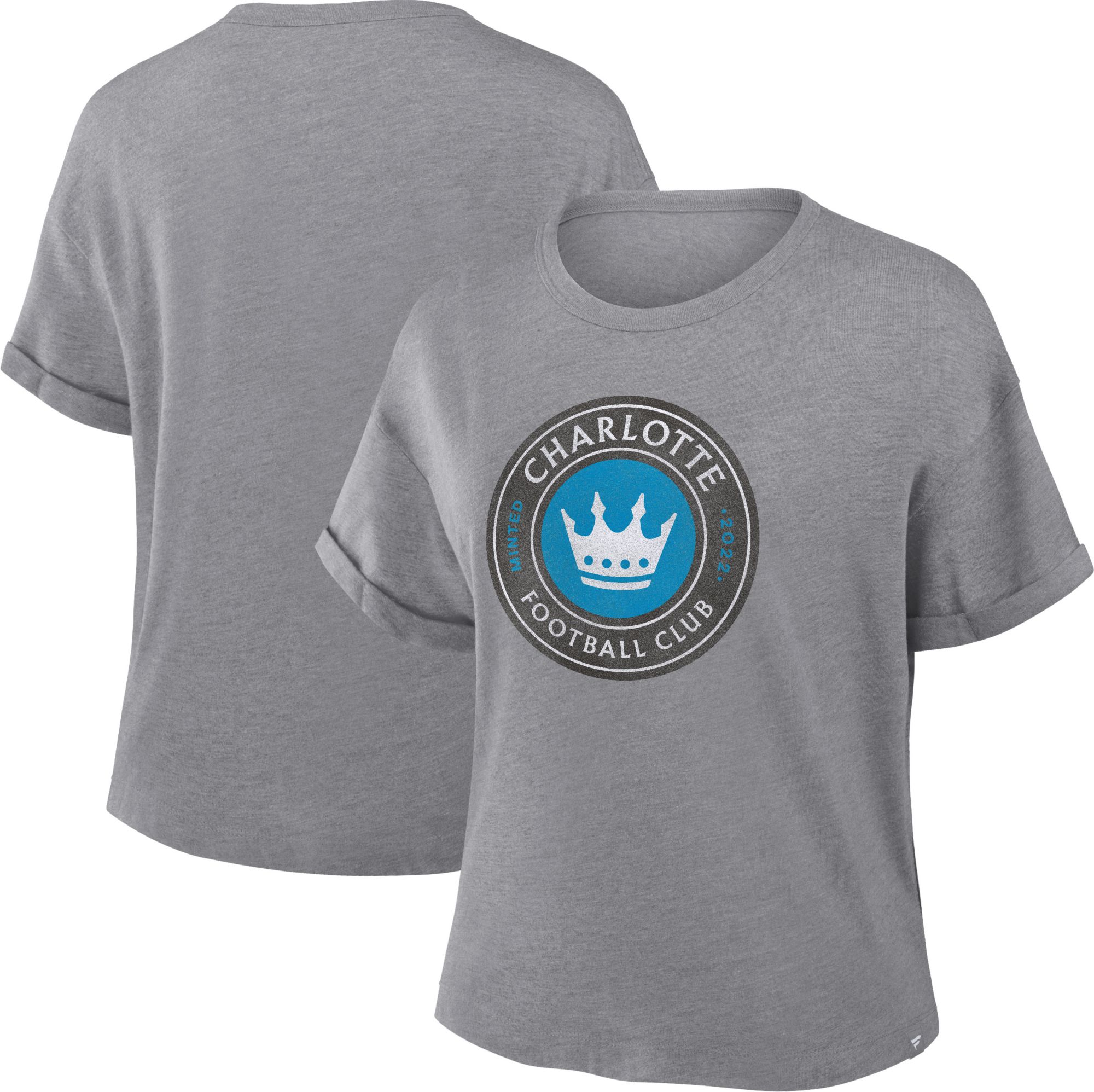 MLS Women's Charlotte FC Athletic Gray Heather Triblend T-Shirt product image