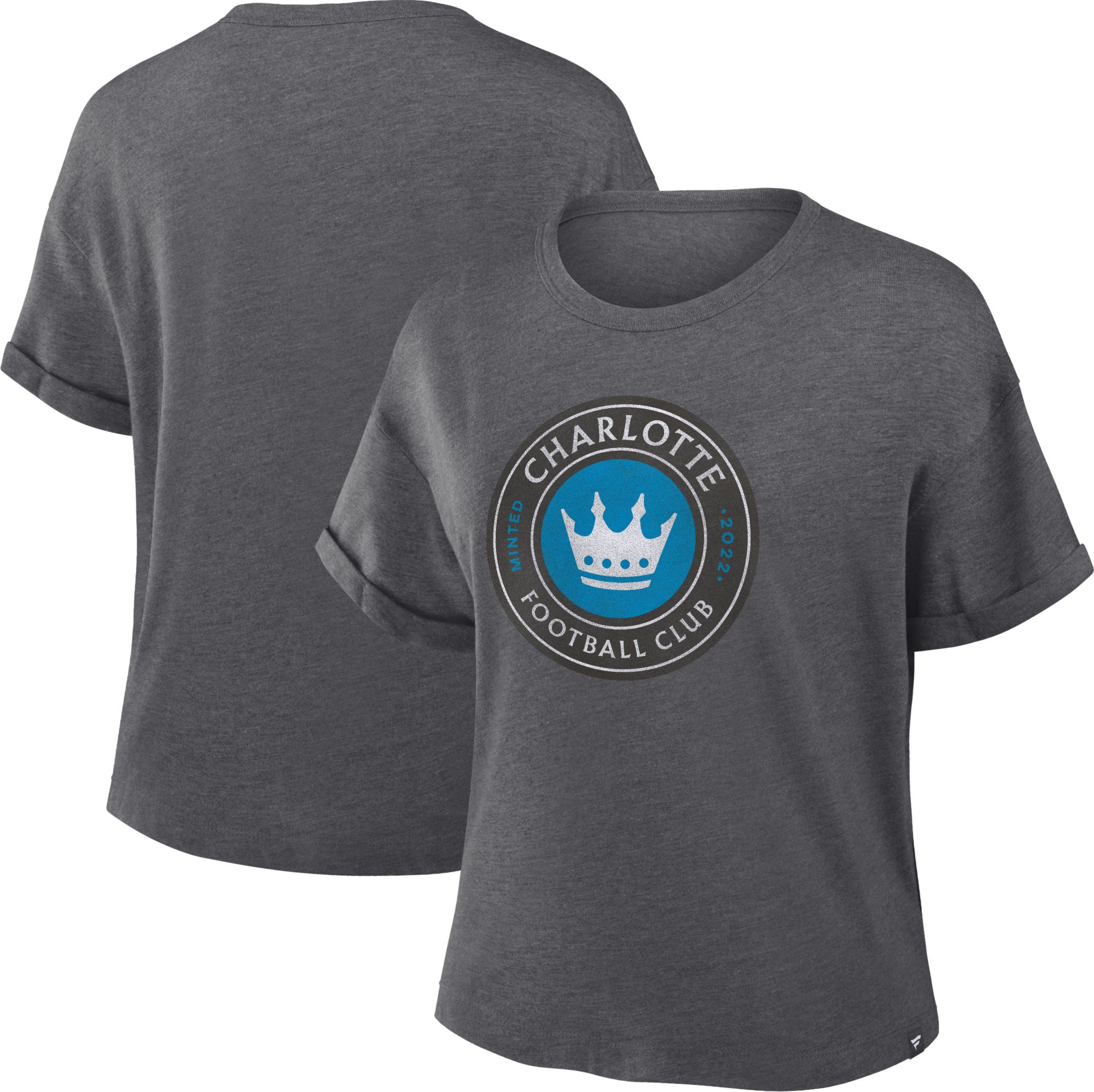 MLS Women's Charlotte FC Charcoal Heather Triblend T-Shirt product image