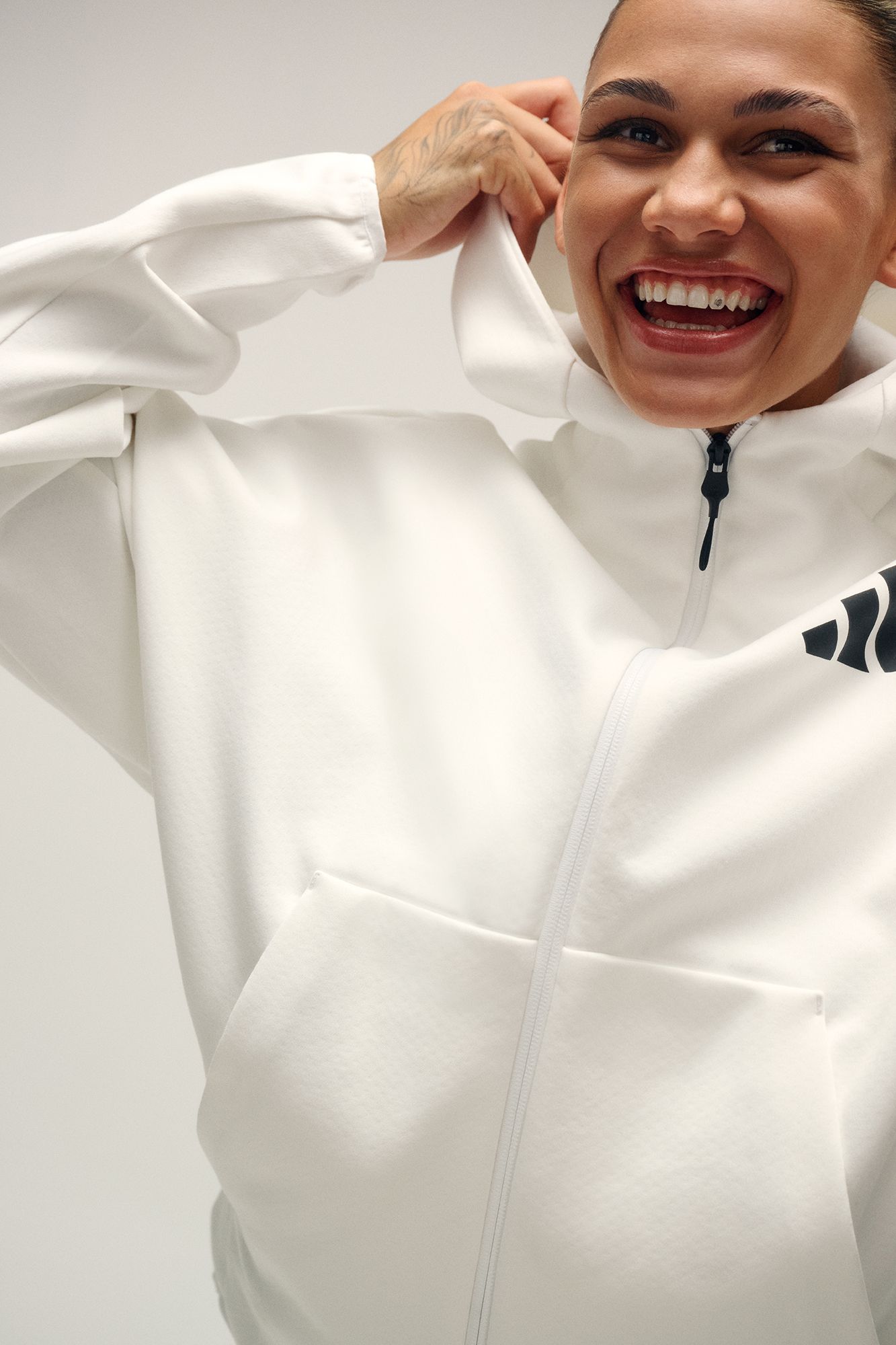 adidas Women's Z.N.E. Full-Zip Hooded Fleece Jacket product image