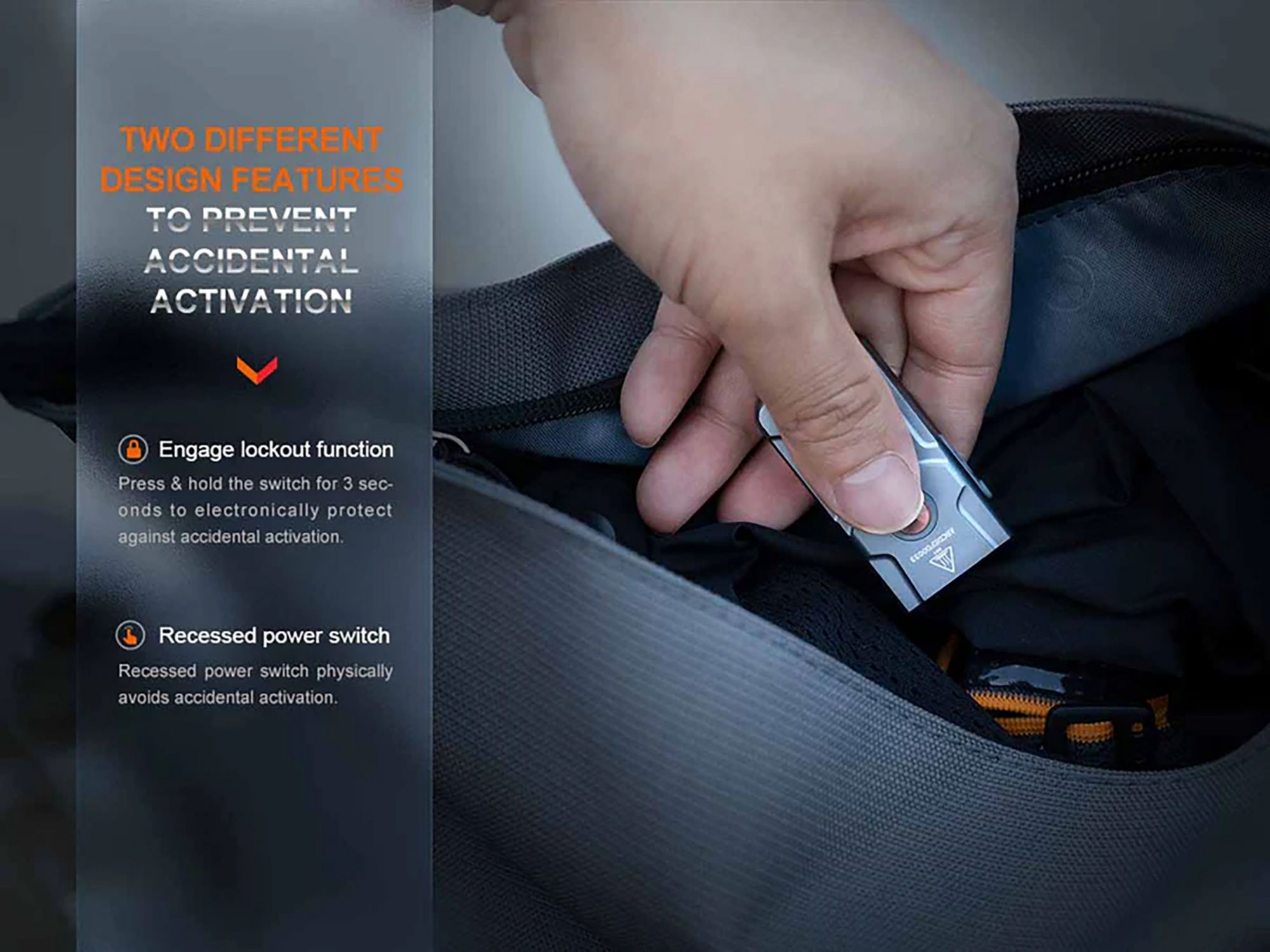 Fenix E03R V2 Keychain Flashlight product image