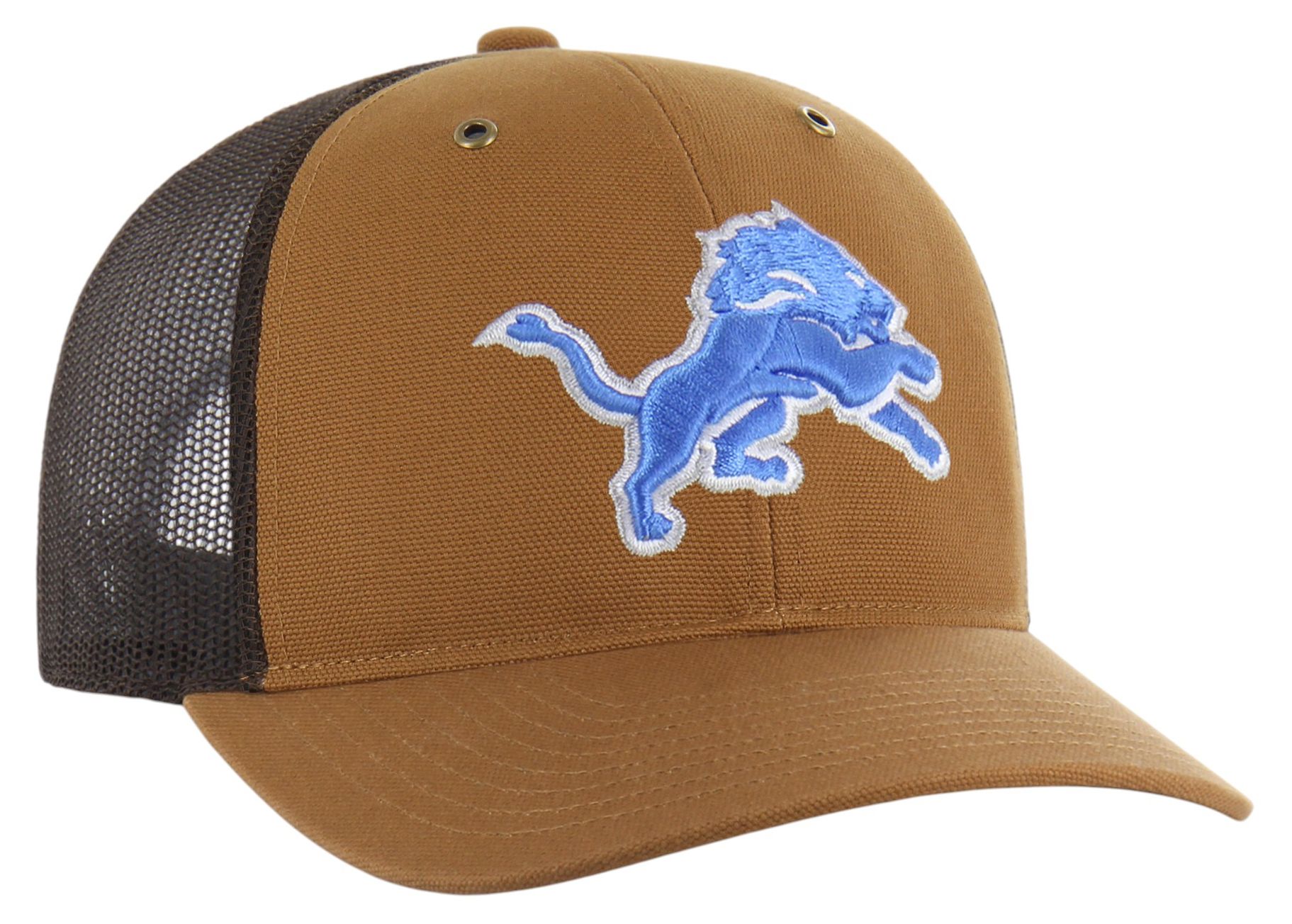 Carhartt x '47 Adult Detroit Lions Brown Adjustable Trucker Hat product image