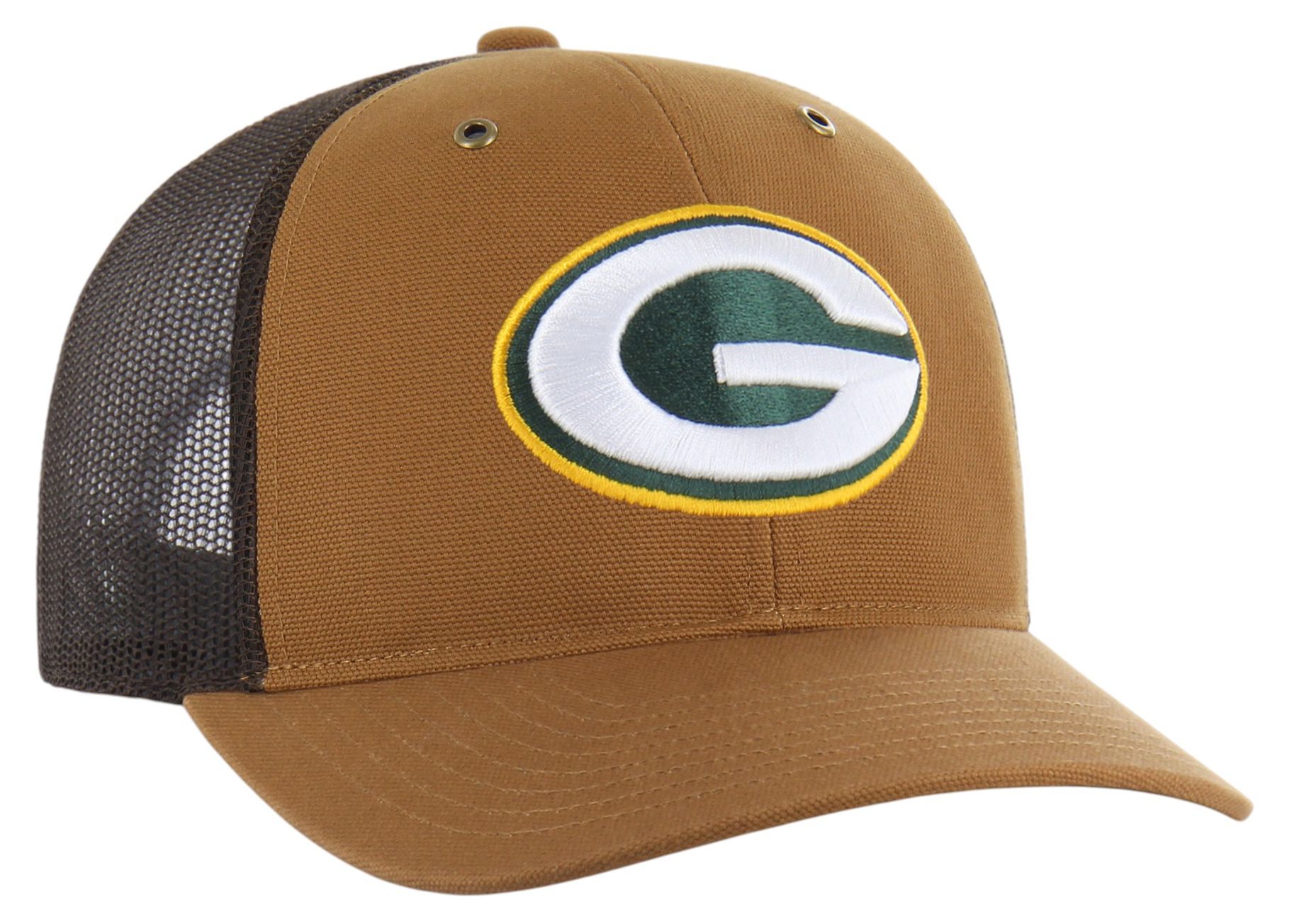 Carhartt x '47 Adult Green Bay Packers Brown Adjustable Trucker Hat product image