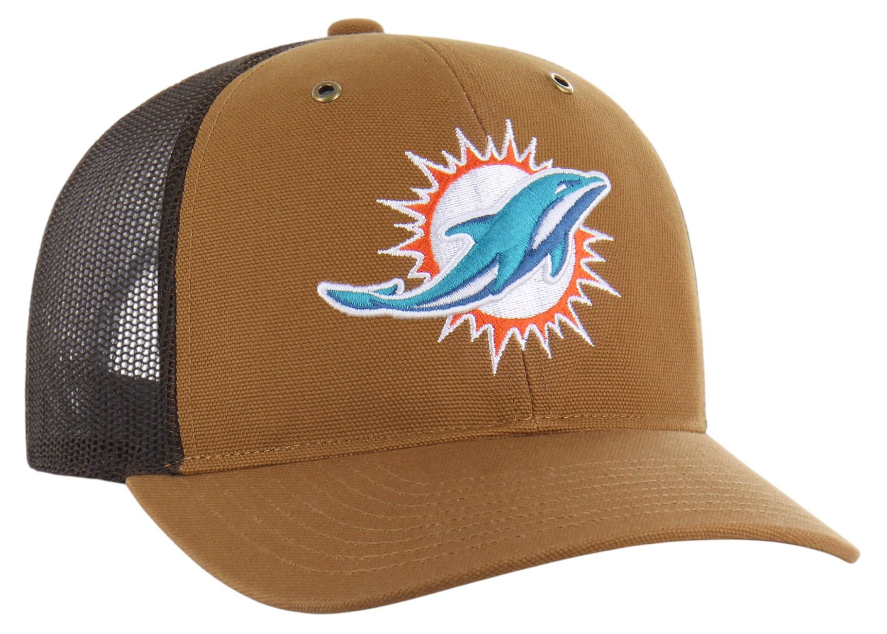 Carhartt x '47 Adult Miami Dolphins Brown Adjustable Trucker Hat product image