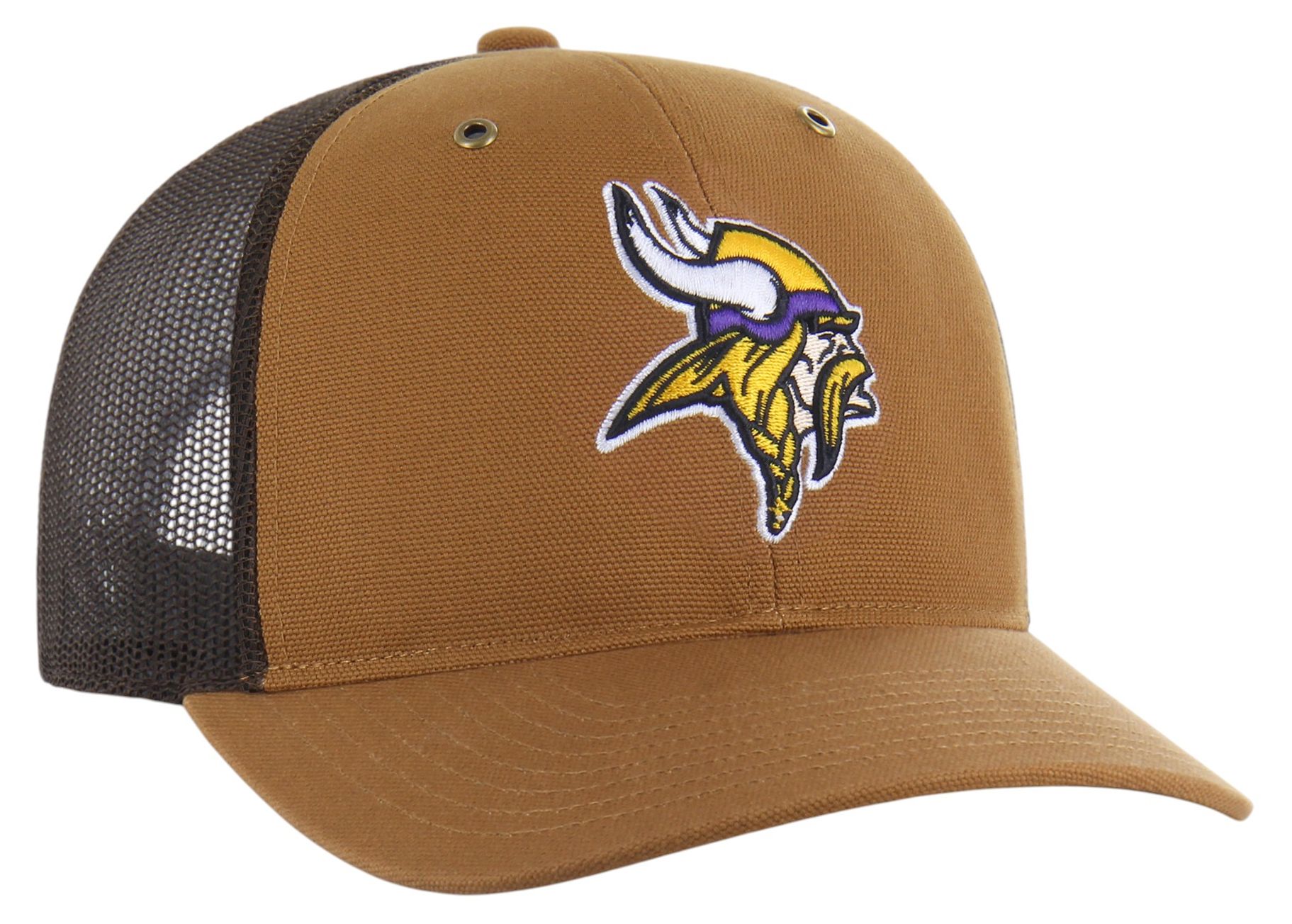 Carhartt x '47 Adult Minnesota Vikings Brown Adjustable Trucker Hat product image