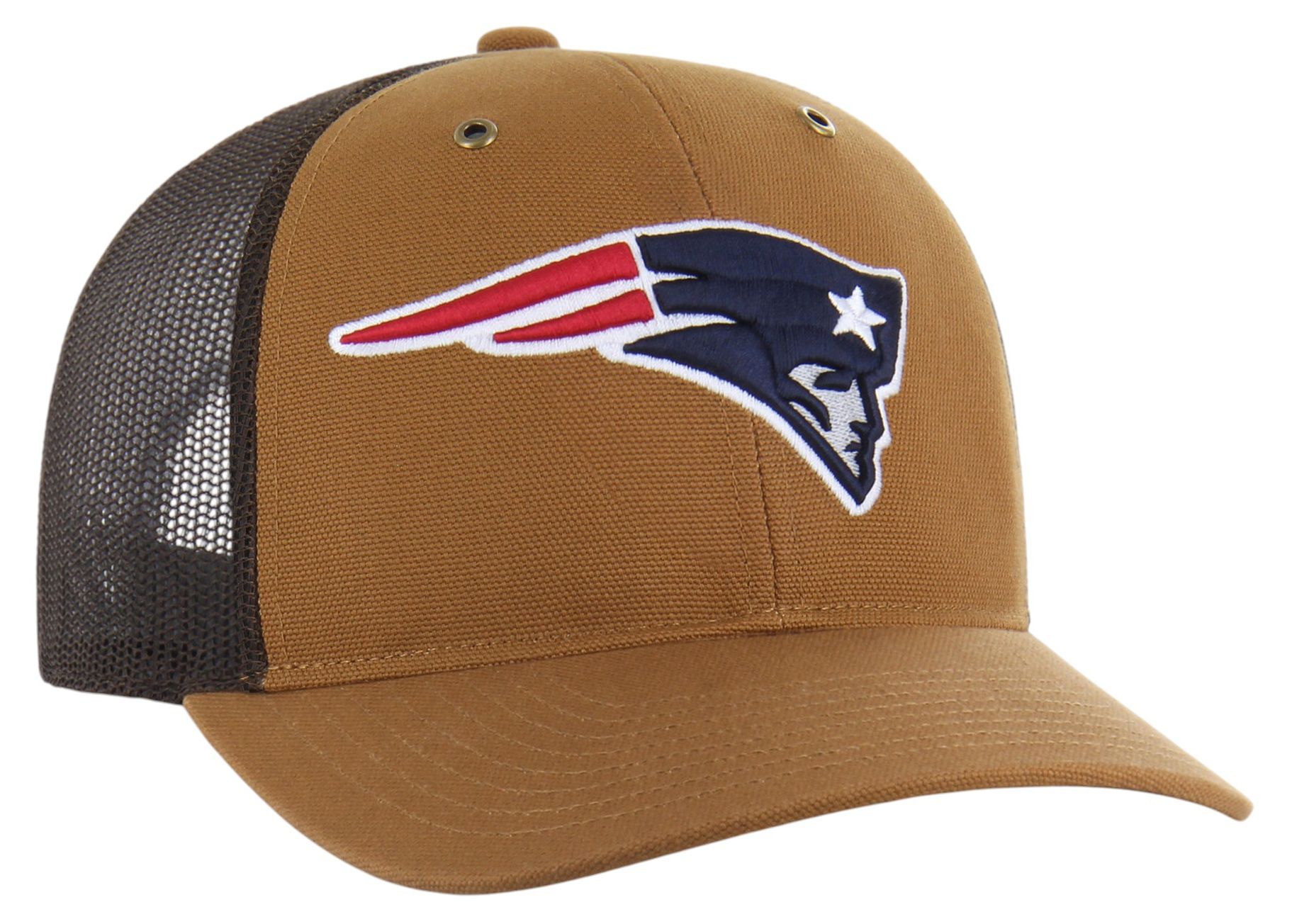 Carhartt x '47 Adult New England Patriots Brown Adjustable Trucker Hat product image