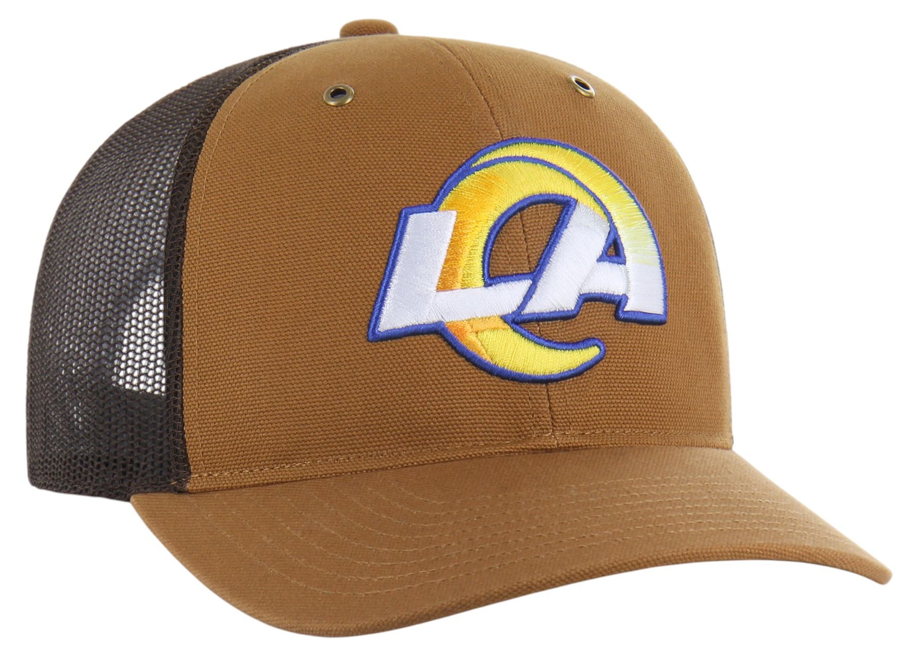Carhartt x '47 Adult Los Angeles Rams Brown Adjustable Trucker Hat product image