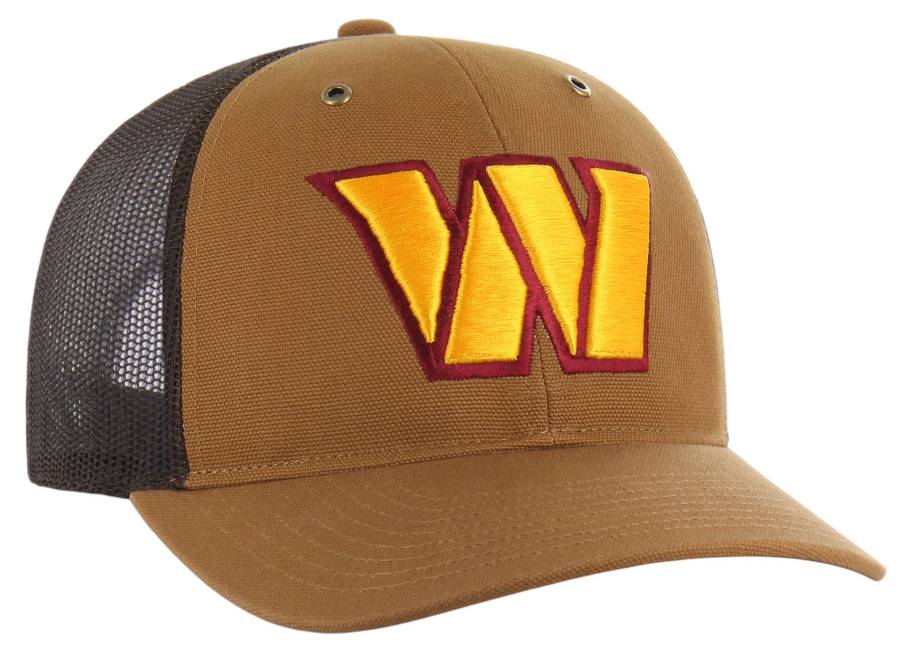 Carhartt x '47 Adult Washington Commanders Brown Adjustable Trucker Hat product image