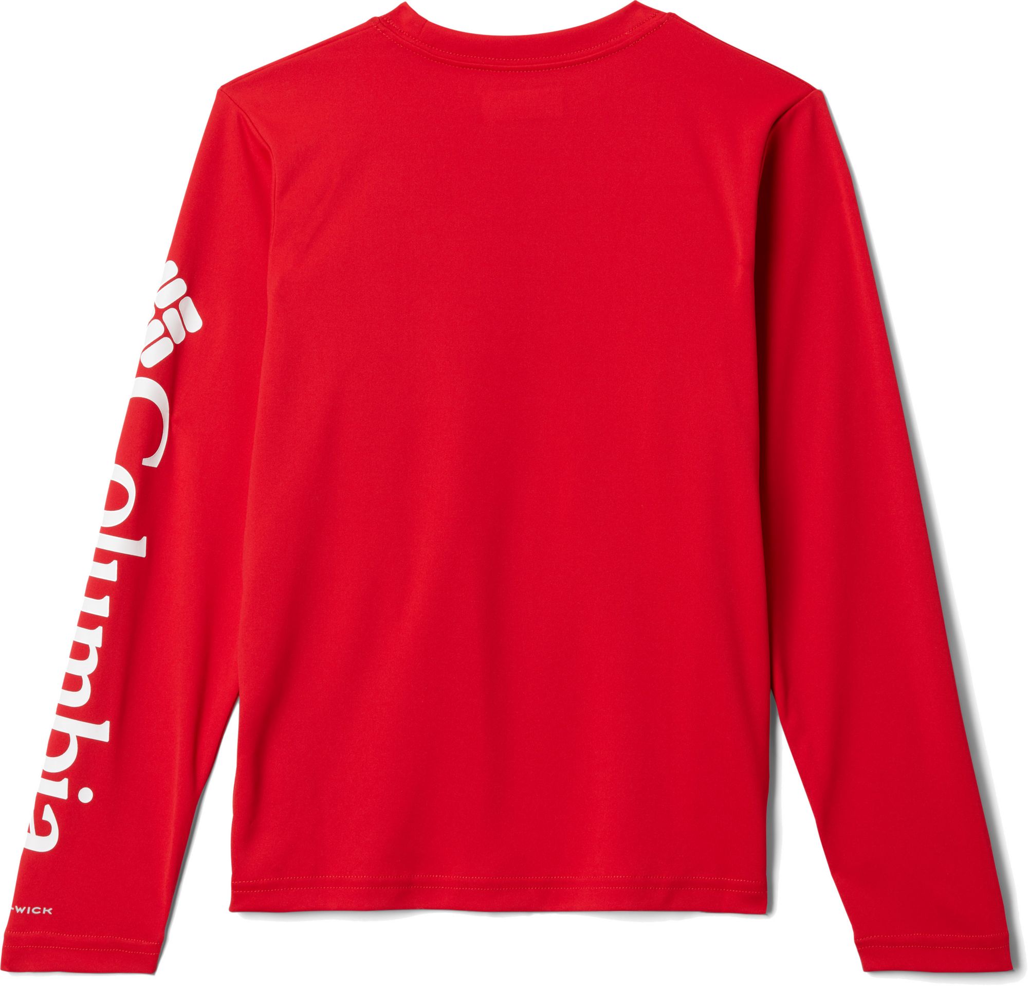 Youth Red Georgia Bulldogs PFG Terminal Tackle Long Sleeve Omni-Shade  T-Shirt