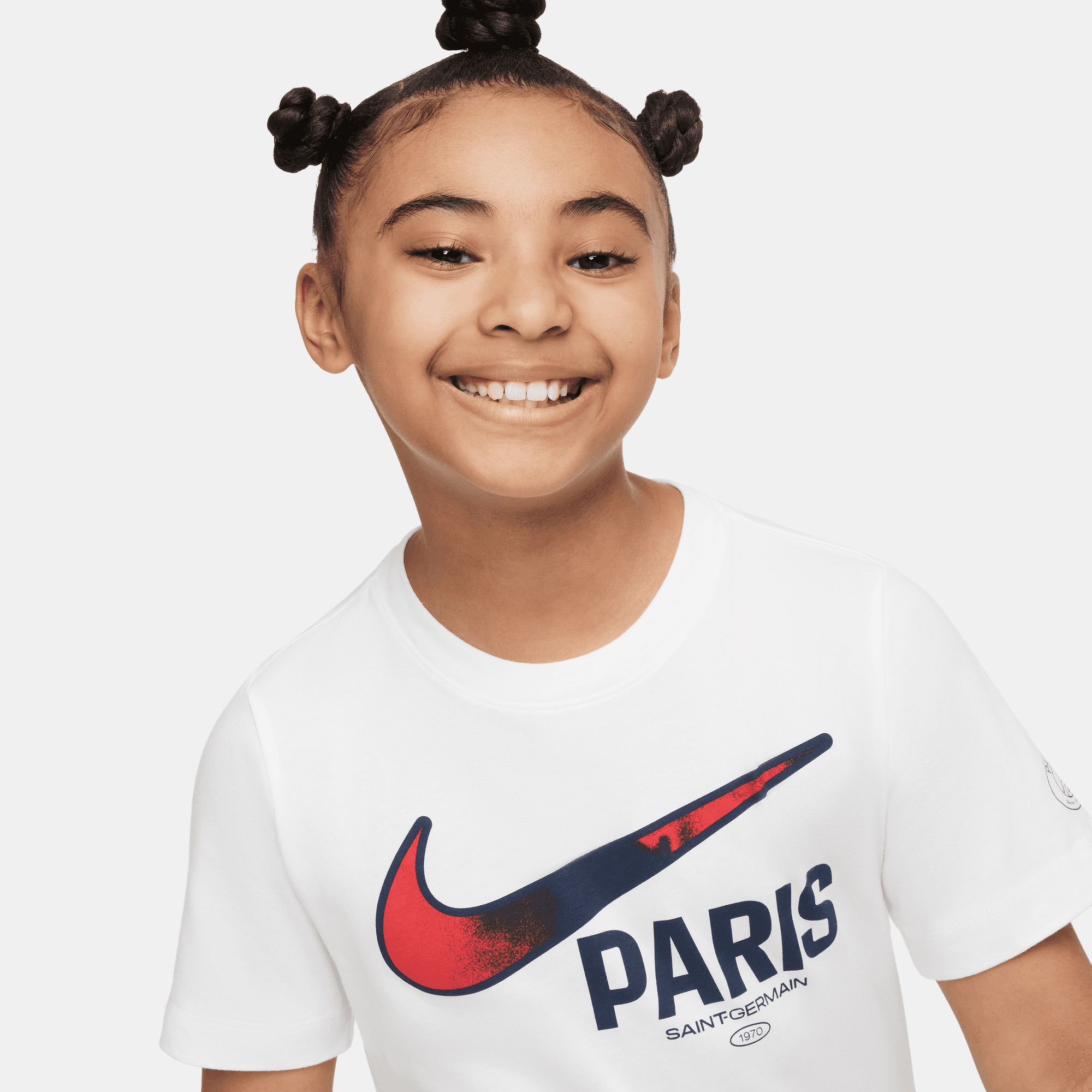 Nike Youth Paris Saint-Germain Swoosh White T-Shirt product image