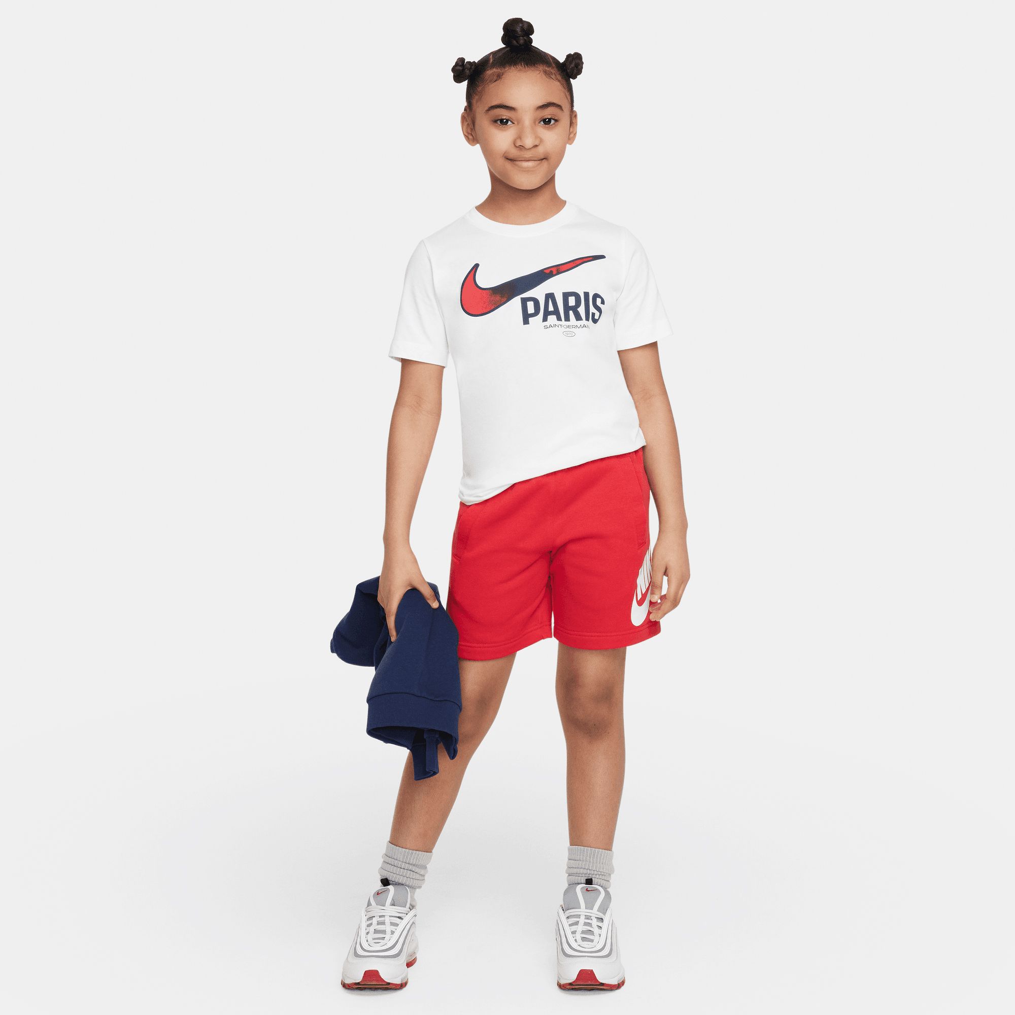 Nike Youth Paris Saint-Germain Swoosh White T-Shirt product image