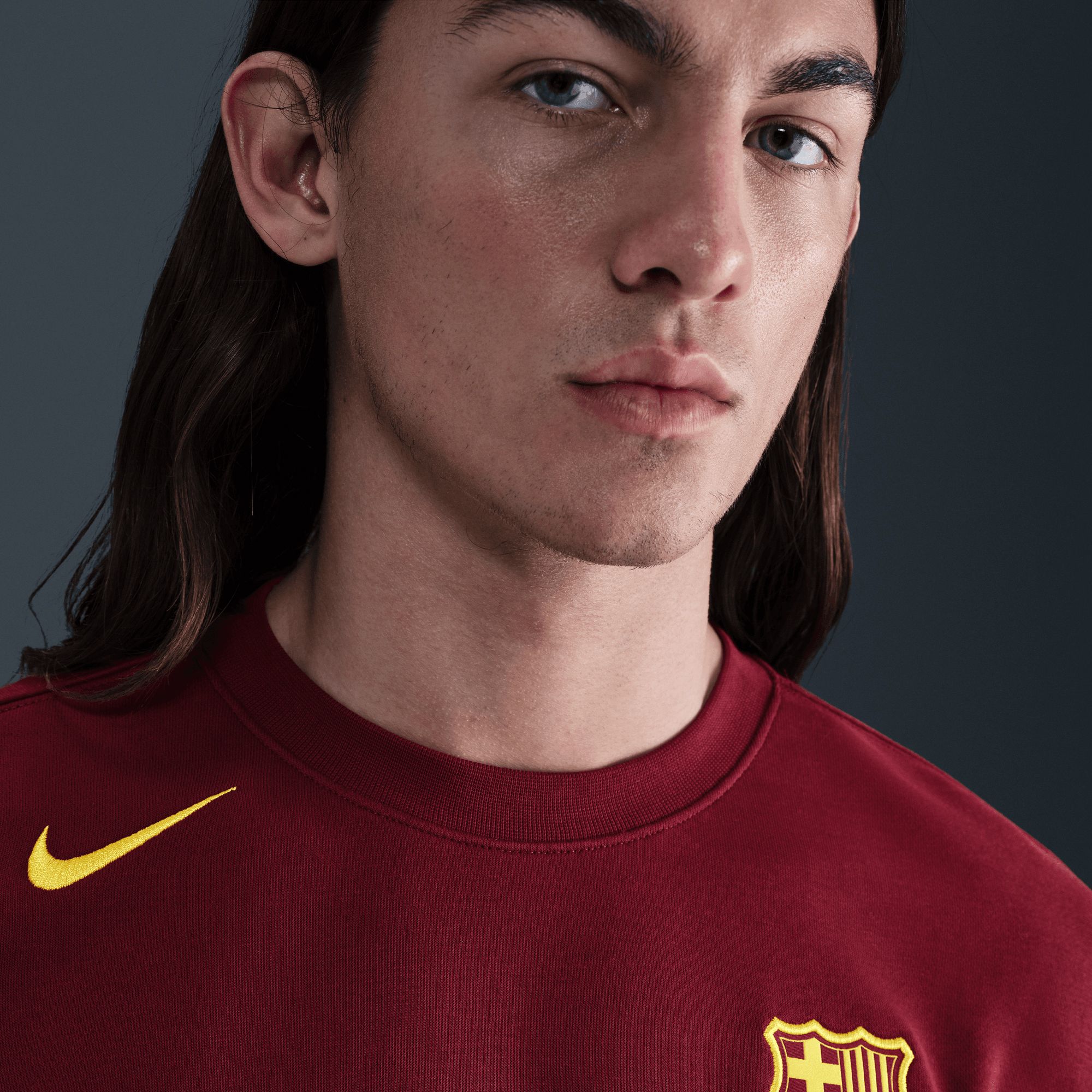 Nike Adult FC Barcelona 2025-26 Red Crew Sweatshirt product image