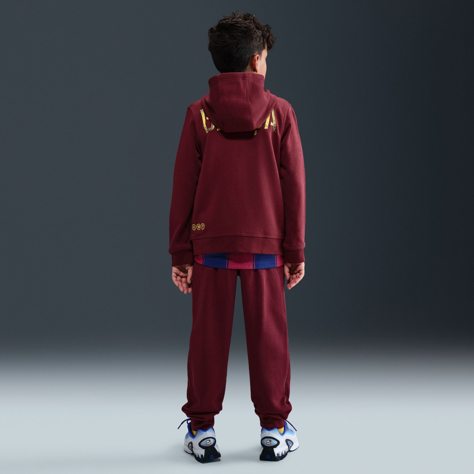 Nike Youth 2025 Barcelona Red Multi Graphic Home Club Full-Zip Hoodie product image