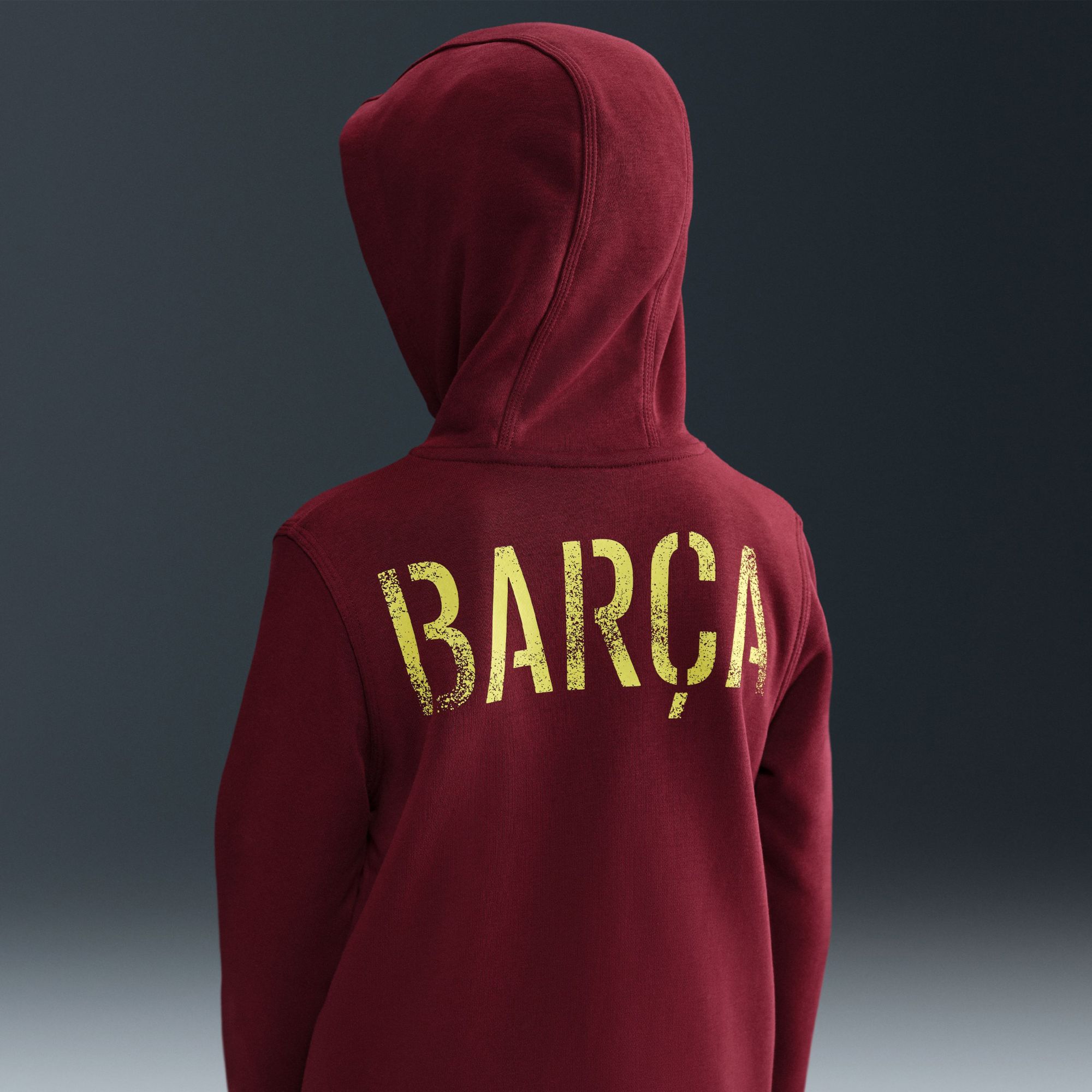 Nike Youth 2025 Barcelona Red Multi Graphic Home Club Full-Zip Hoodie product image