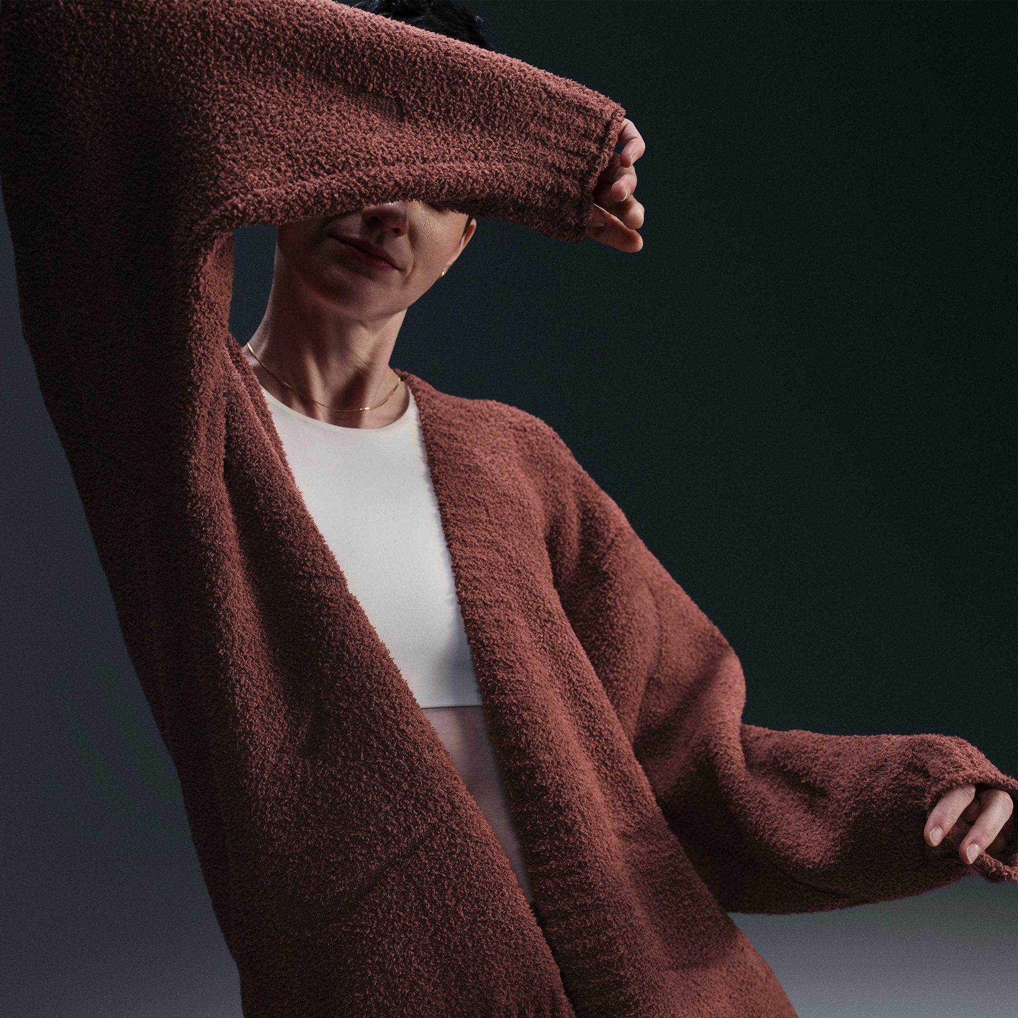 Nike Women's Sportswear Phoenix Boucle Oversized Knit Cardigan product image