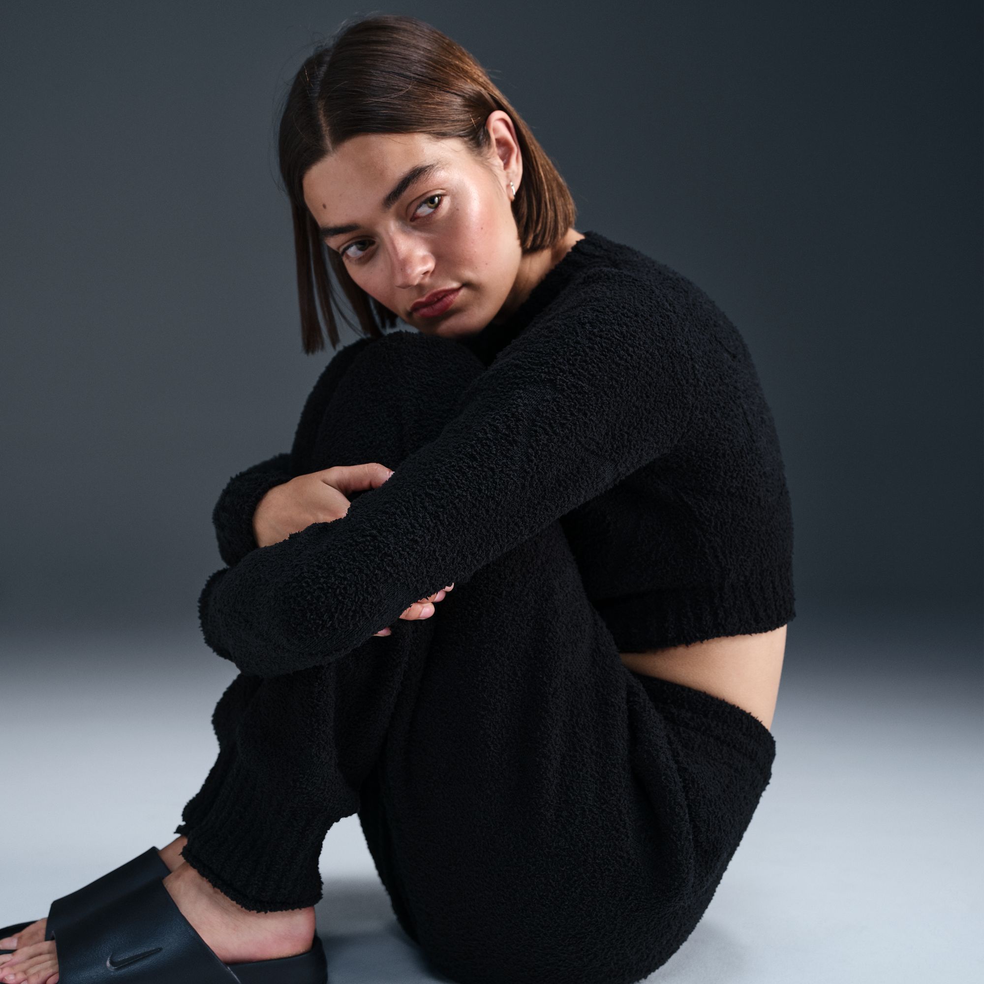 Nike Women's Sportswear Phoenix Boucle Tight Knit Long-Sleeve Top product image