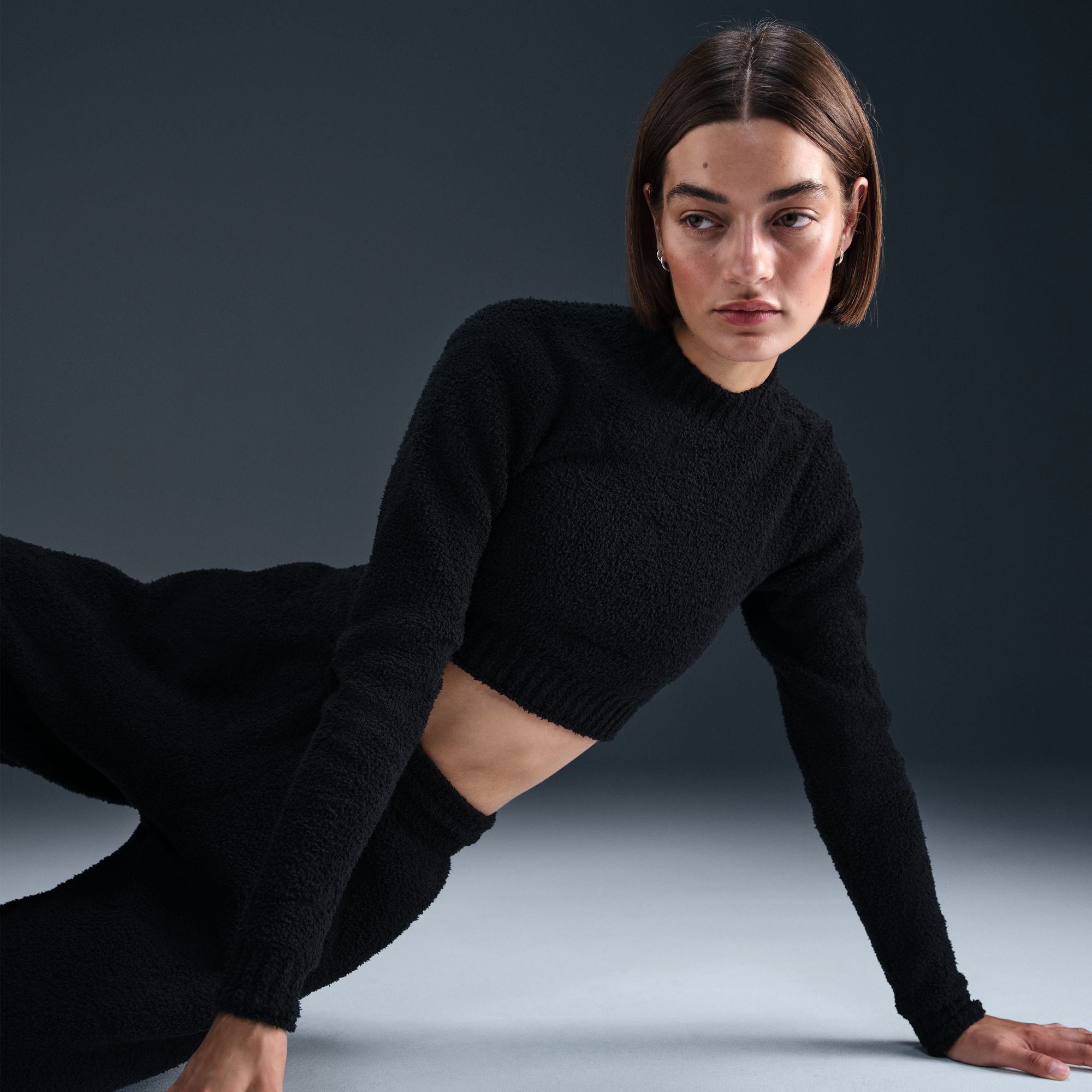 Nike Women's Sportswear Phoenix Boucle Tight Knit Long-Sleeve Top product image