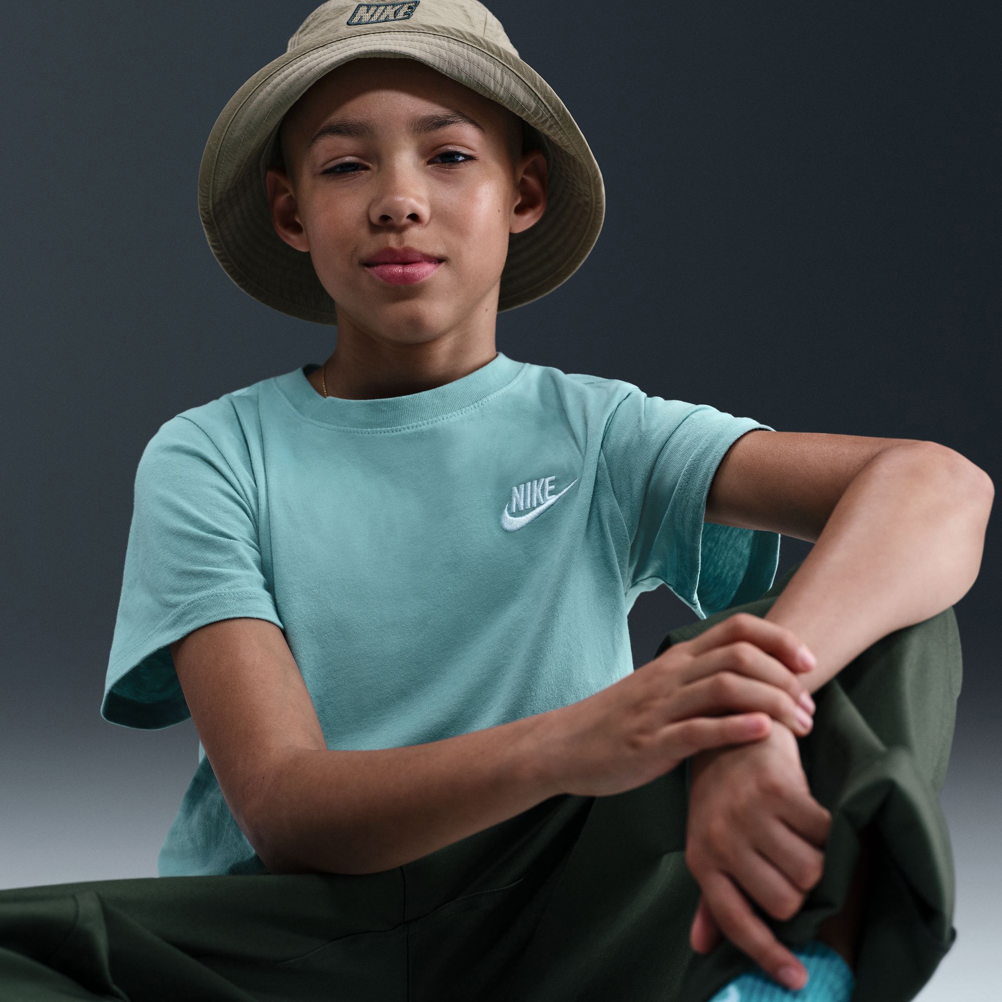 Nike Kids' Sportswear Embroidered Futura T-Shirt product image