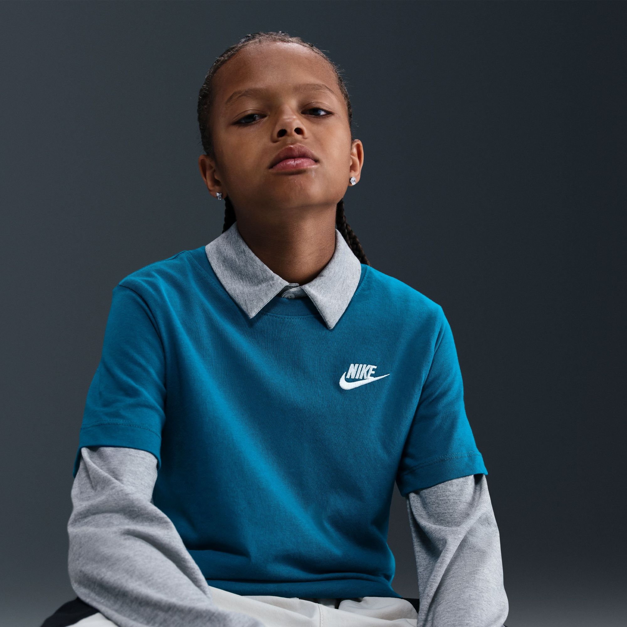 Nike Kids' Sportswear Embroidered Futura T-Shirt product image