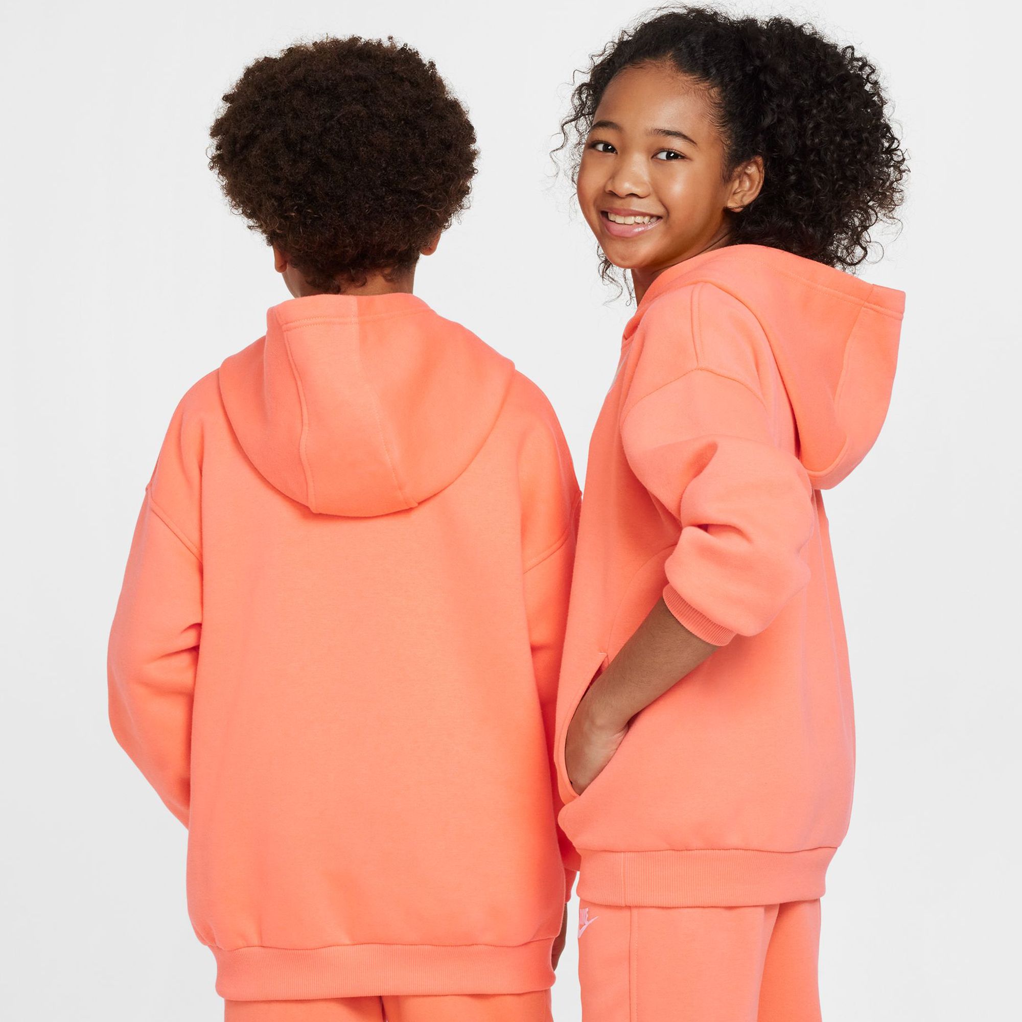 Nike Girls' Sportswear Oversized Club Fleece Pullover Hoodie product image