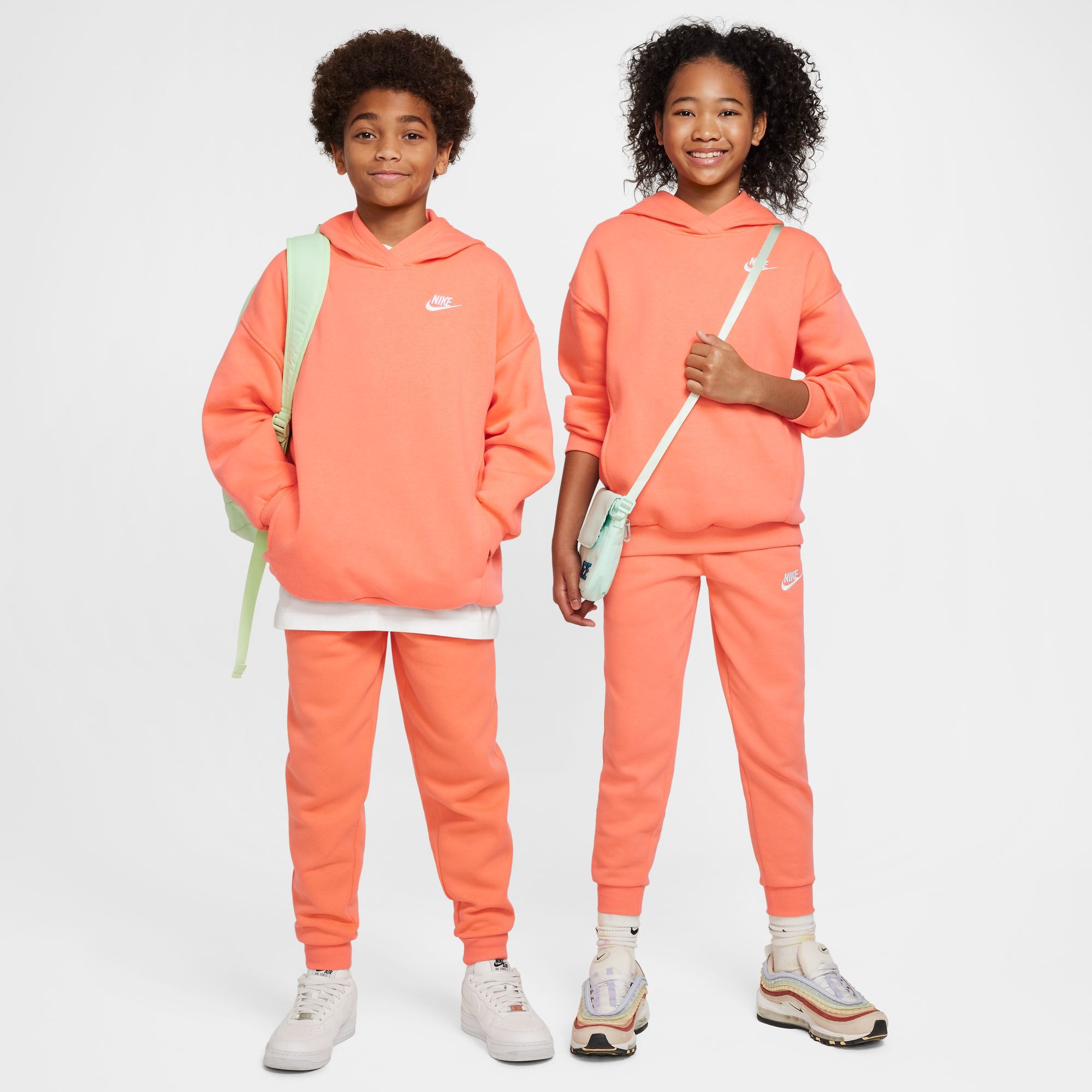 Nike Girls' Sportswear Oversized Club Fleece Pullover Hoodie product image