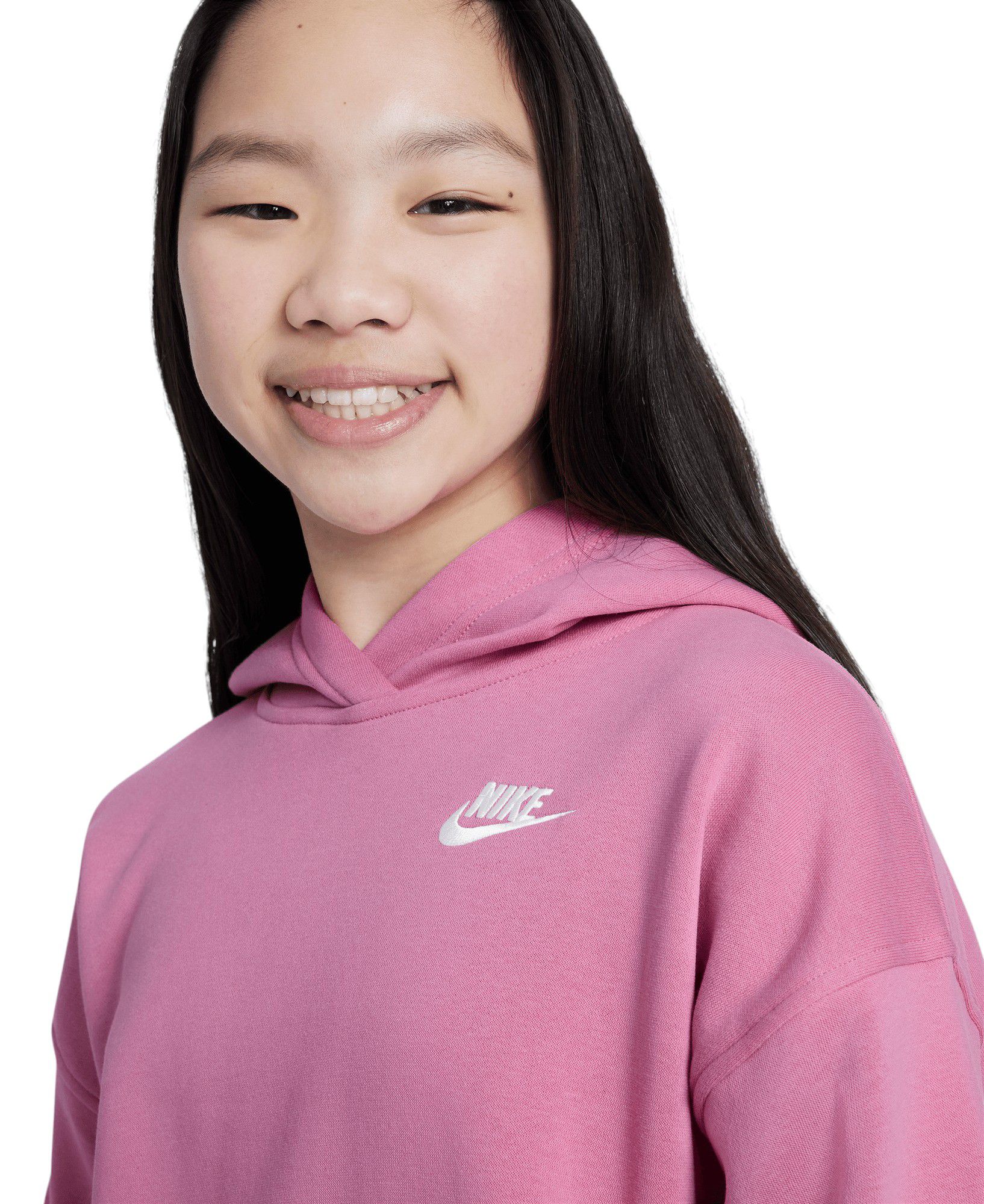 Nike Girls' Sportswear Oversized Club Fleece Pullover Hoodie product image