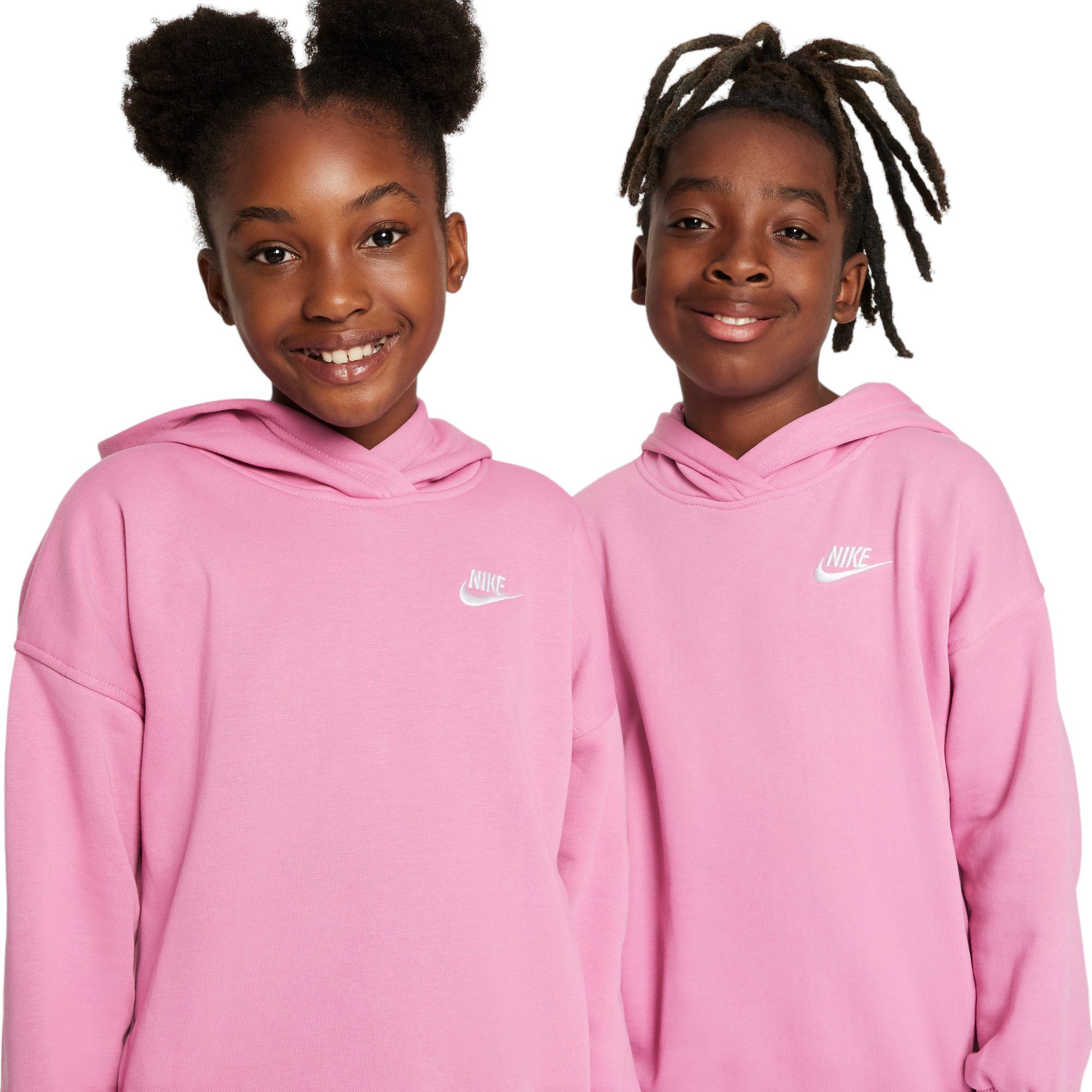 Nike Girls' Sportswear Oversized Club Fleece Pullover Hoodie product image