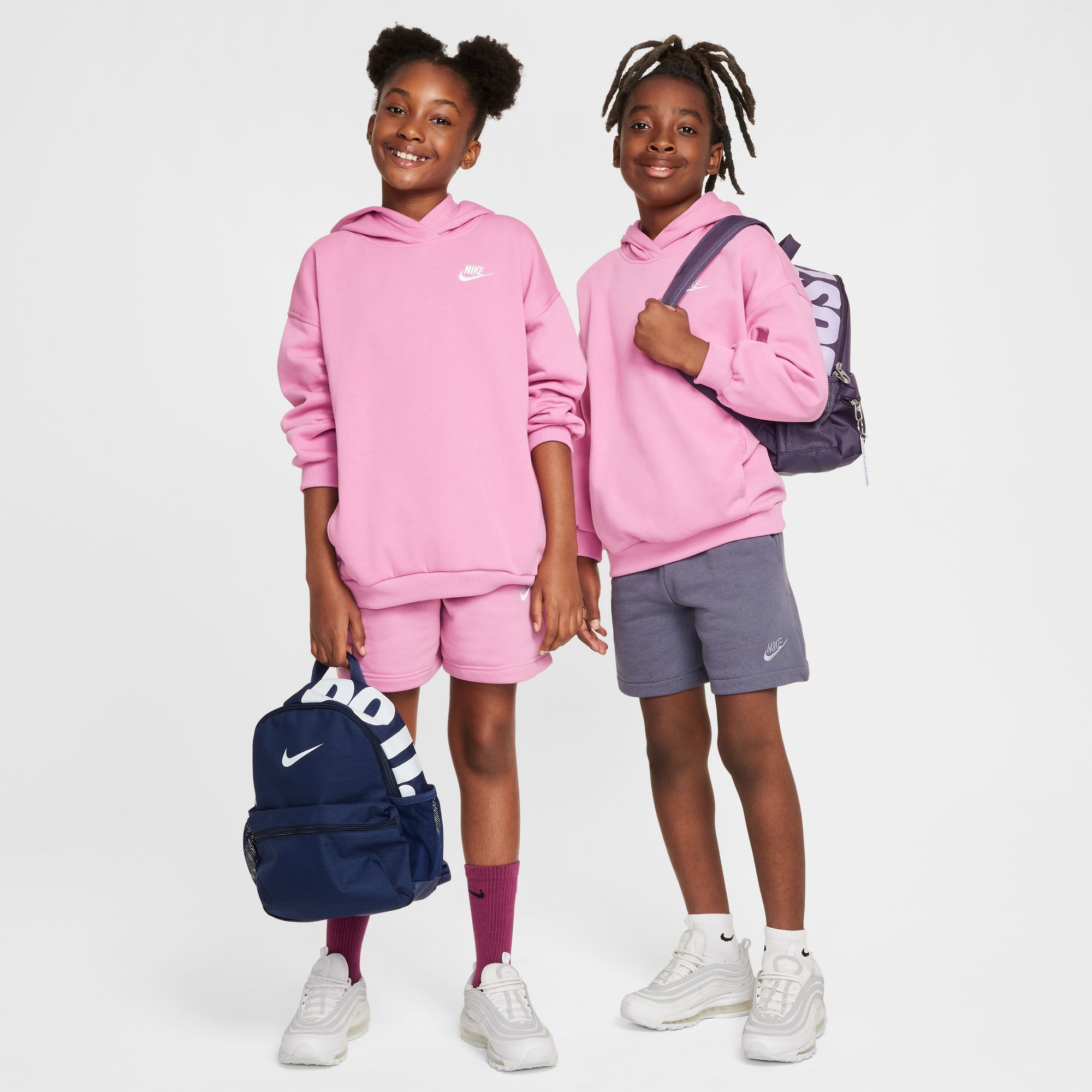 Nike Girls' Sportswear Oversized Club Fleece Pullover Hoodie product image