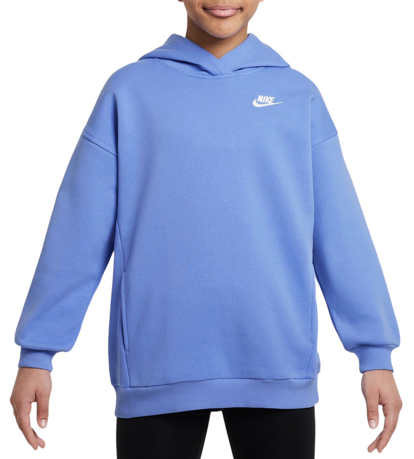 Nike Girls' Sportswear Oversized Club Fleece Pullover Hoodie product image