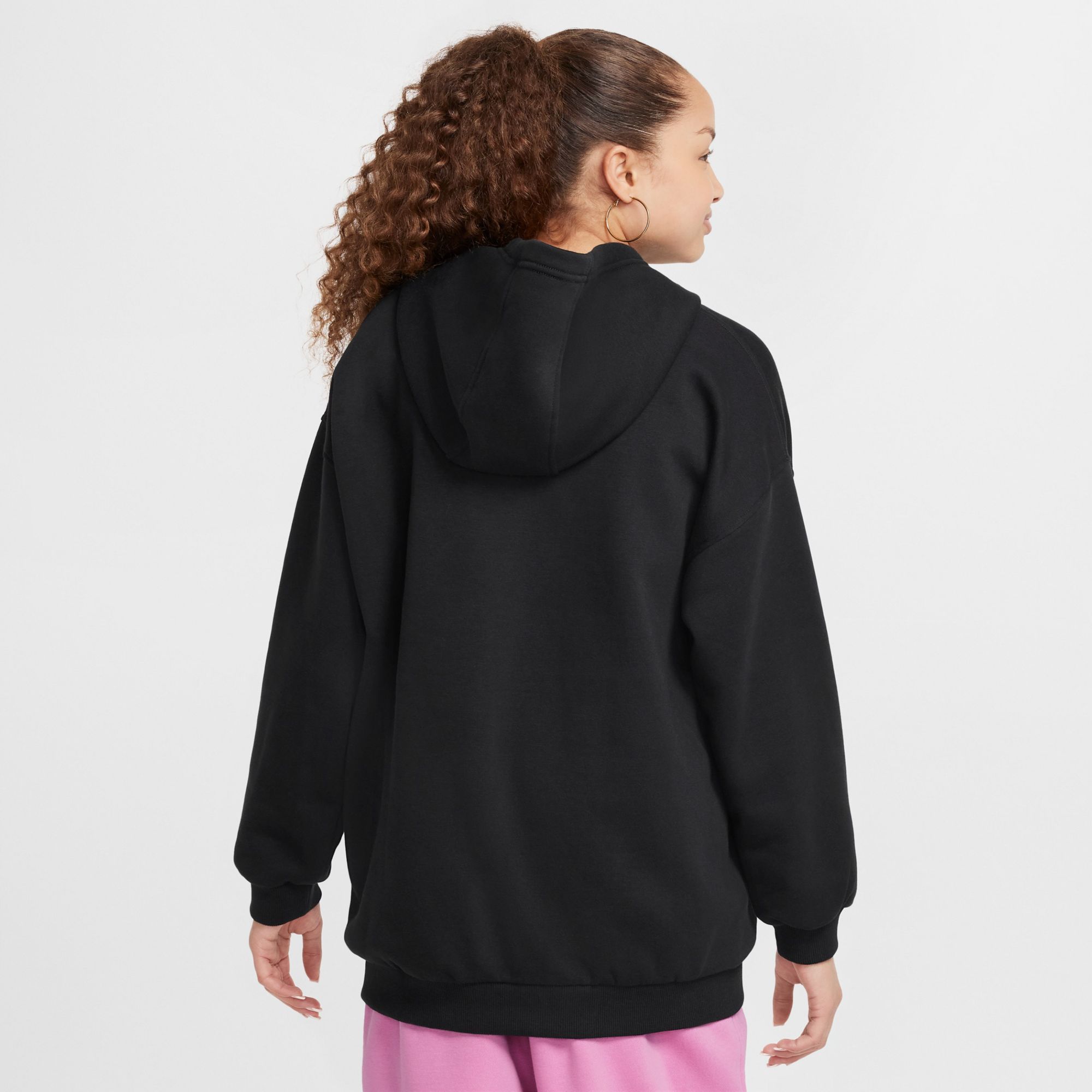 Nike Girls' Sportswear Oversized Club Fleece Pullover Hoodie product image