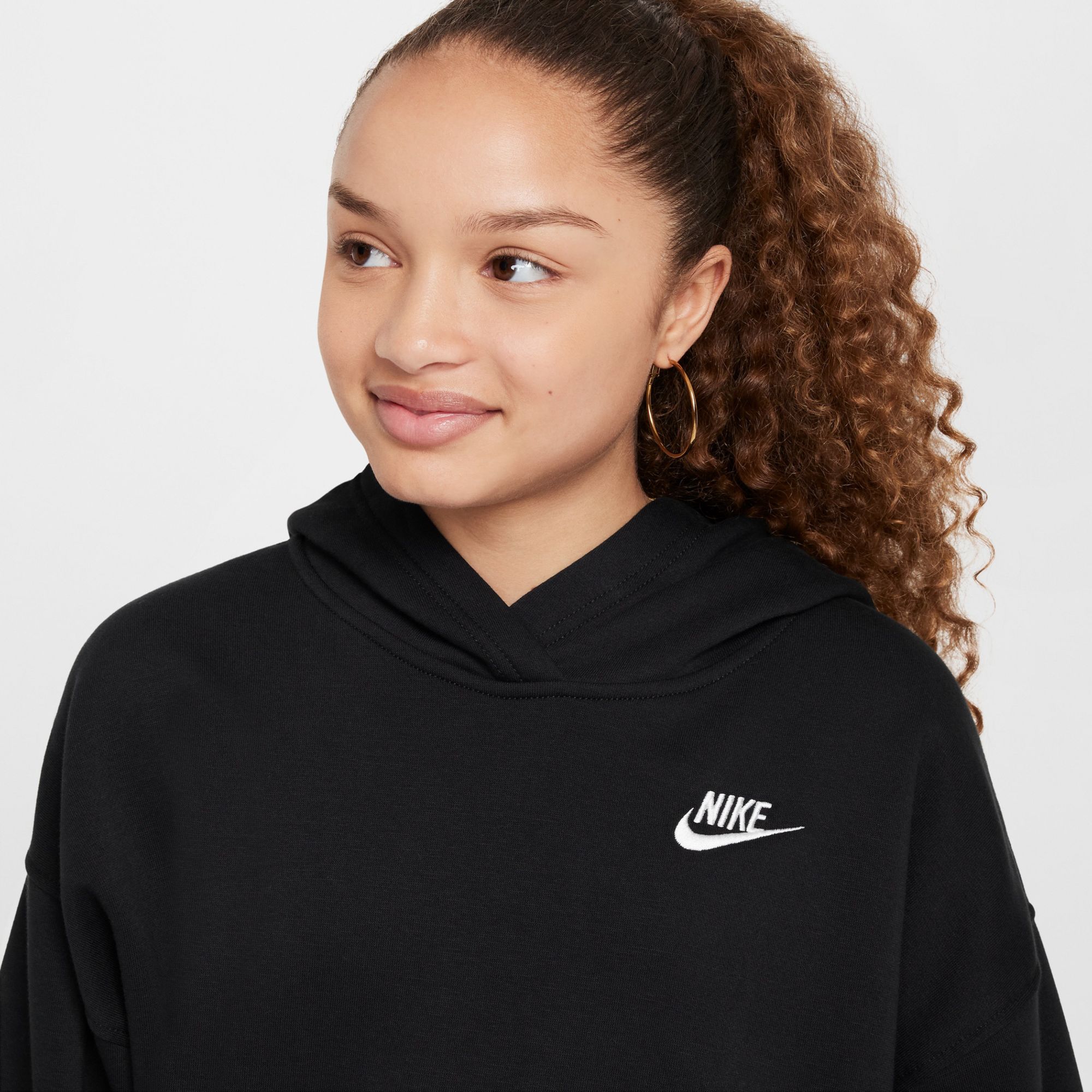 Nike Girls' Sportswear Oversized Club Fleece Pullover Hoodie product image