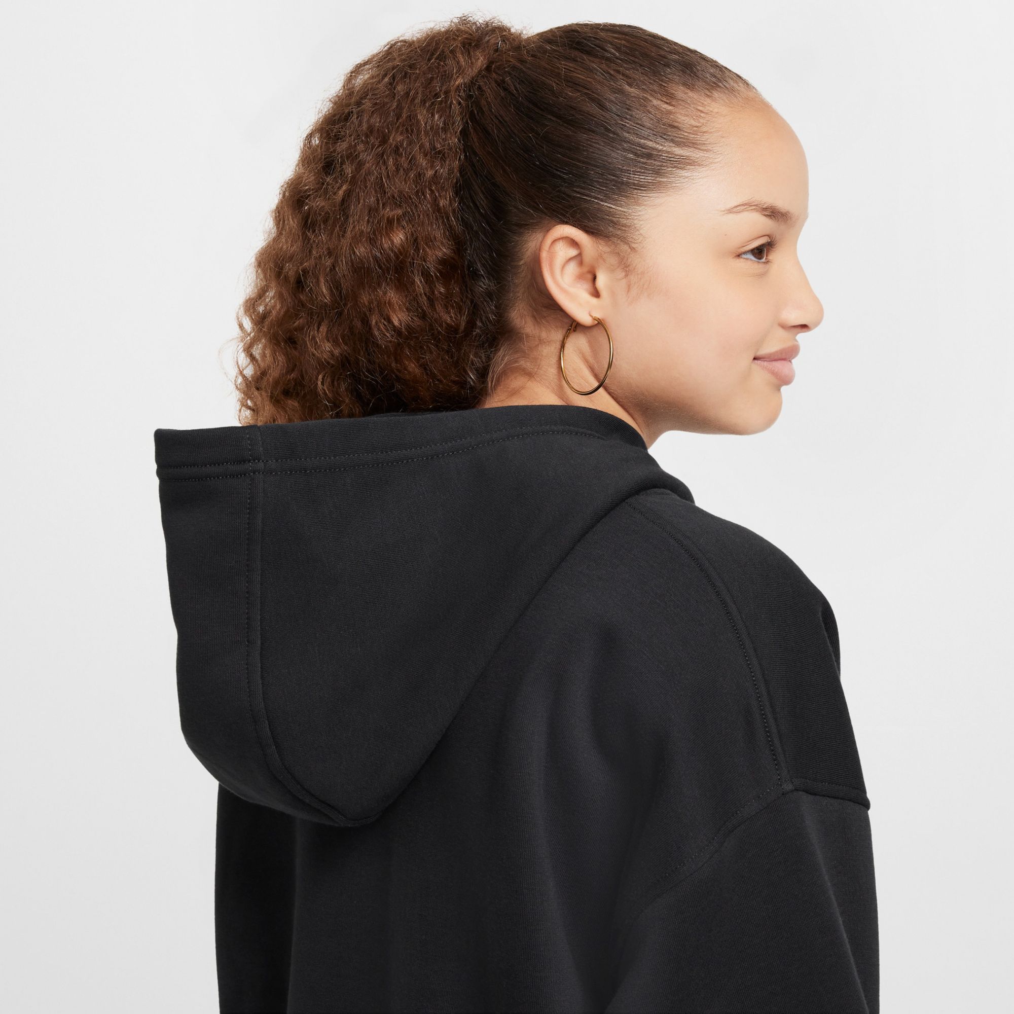 Nike Girls' Sportswear Oversized Club Fleece Pullover Hoodie product image