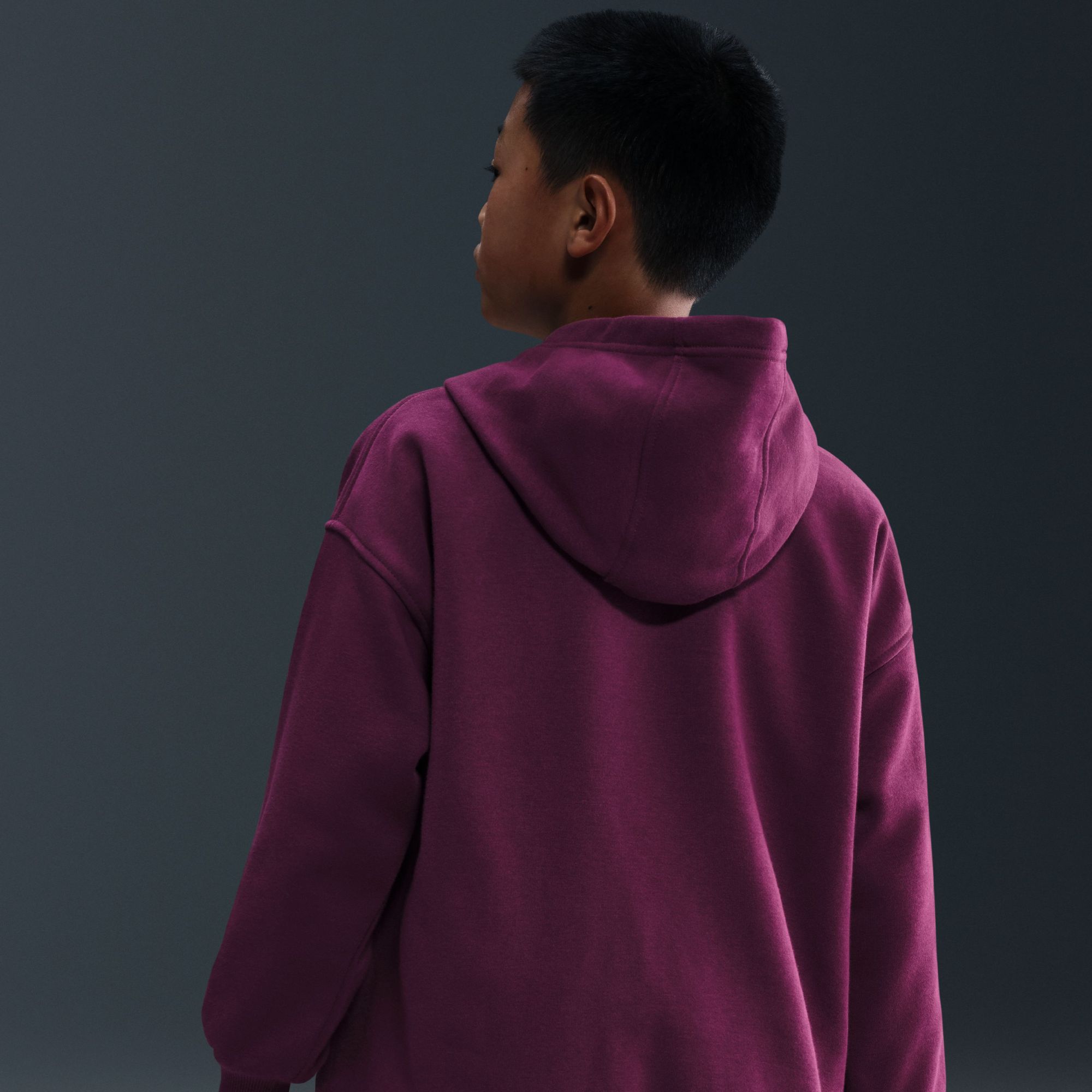 Nike Girls' Sportswear Oversized Club Fleece Pullover Hoodie product image