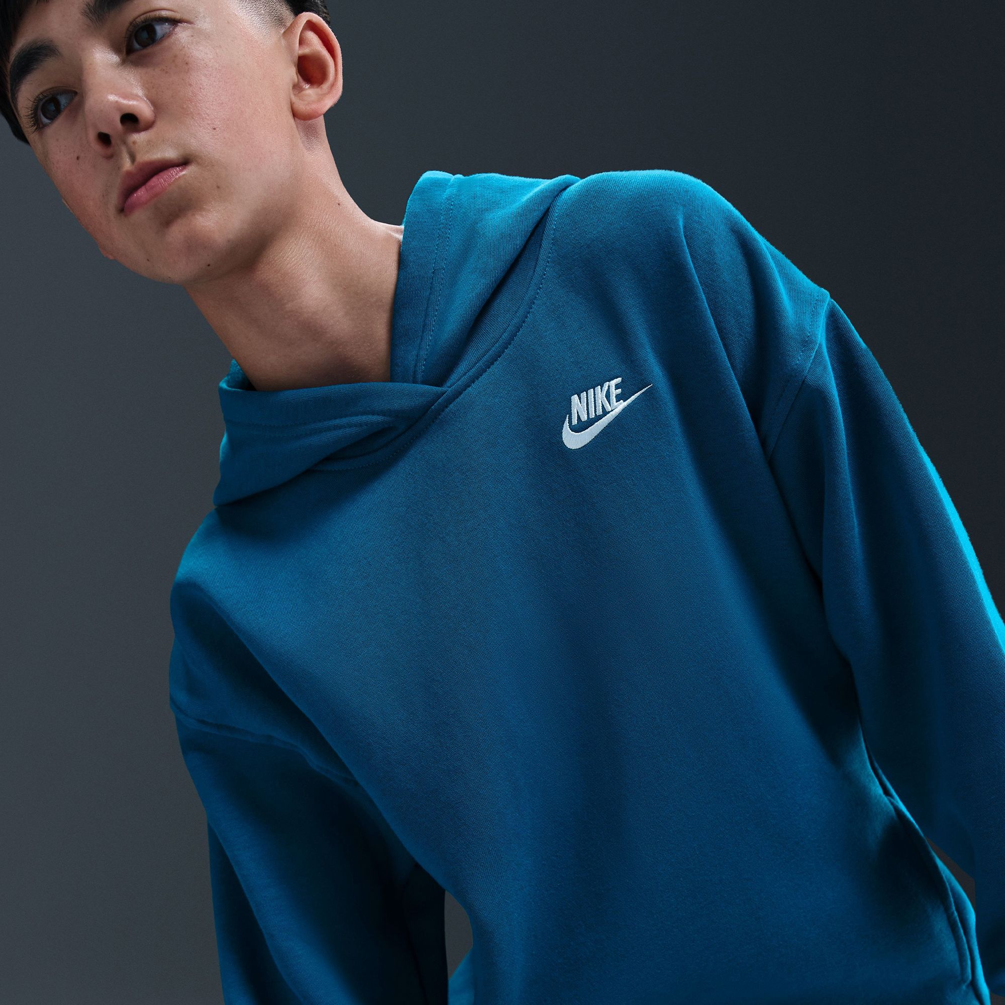 Nike Girls' Sportswear Oversized Club Fleece Pullover Hoodie product image