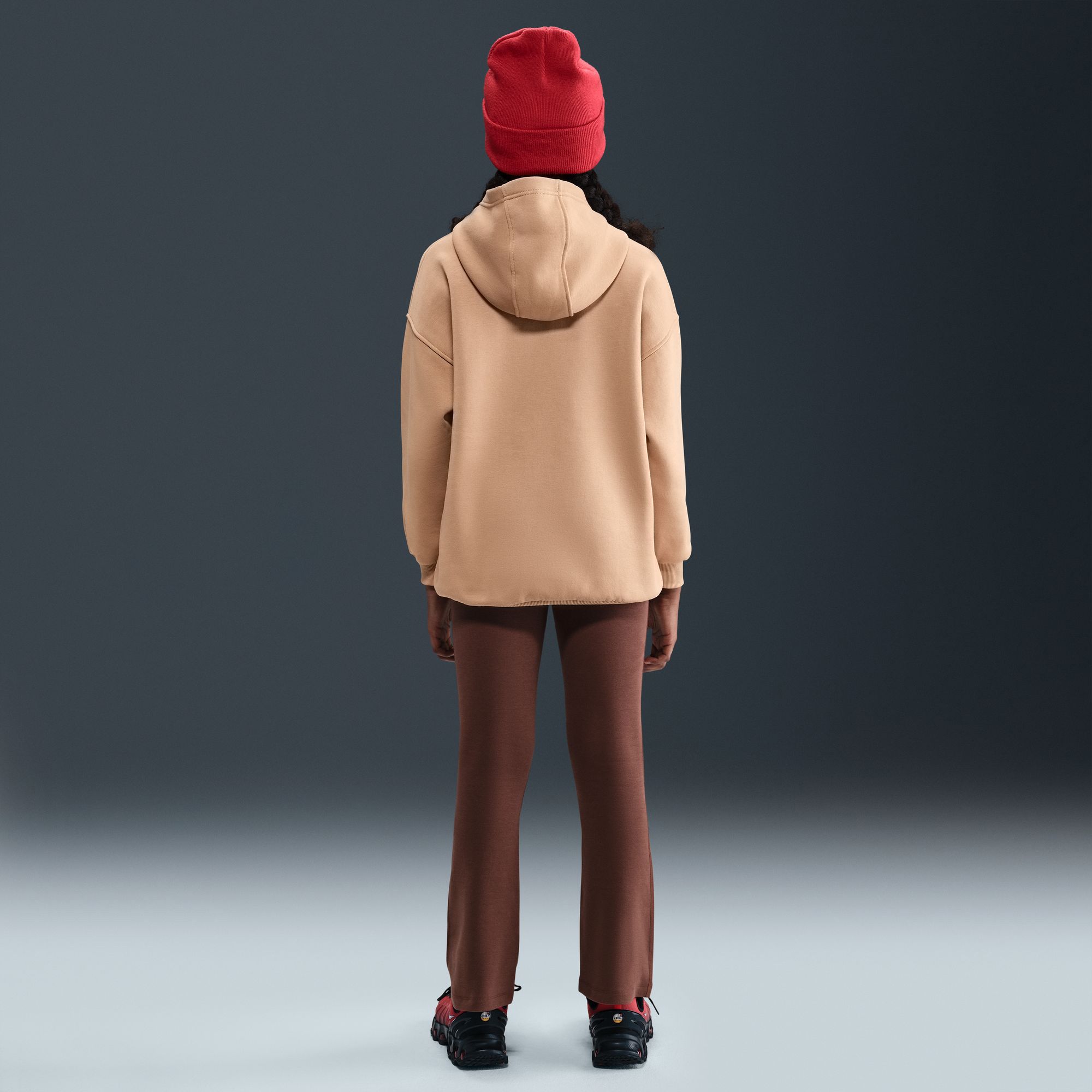 Nike Girls' Sportswear Oversized Club Fleece Pullover Hoodie product image