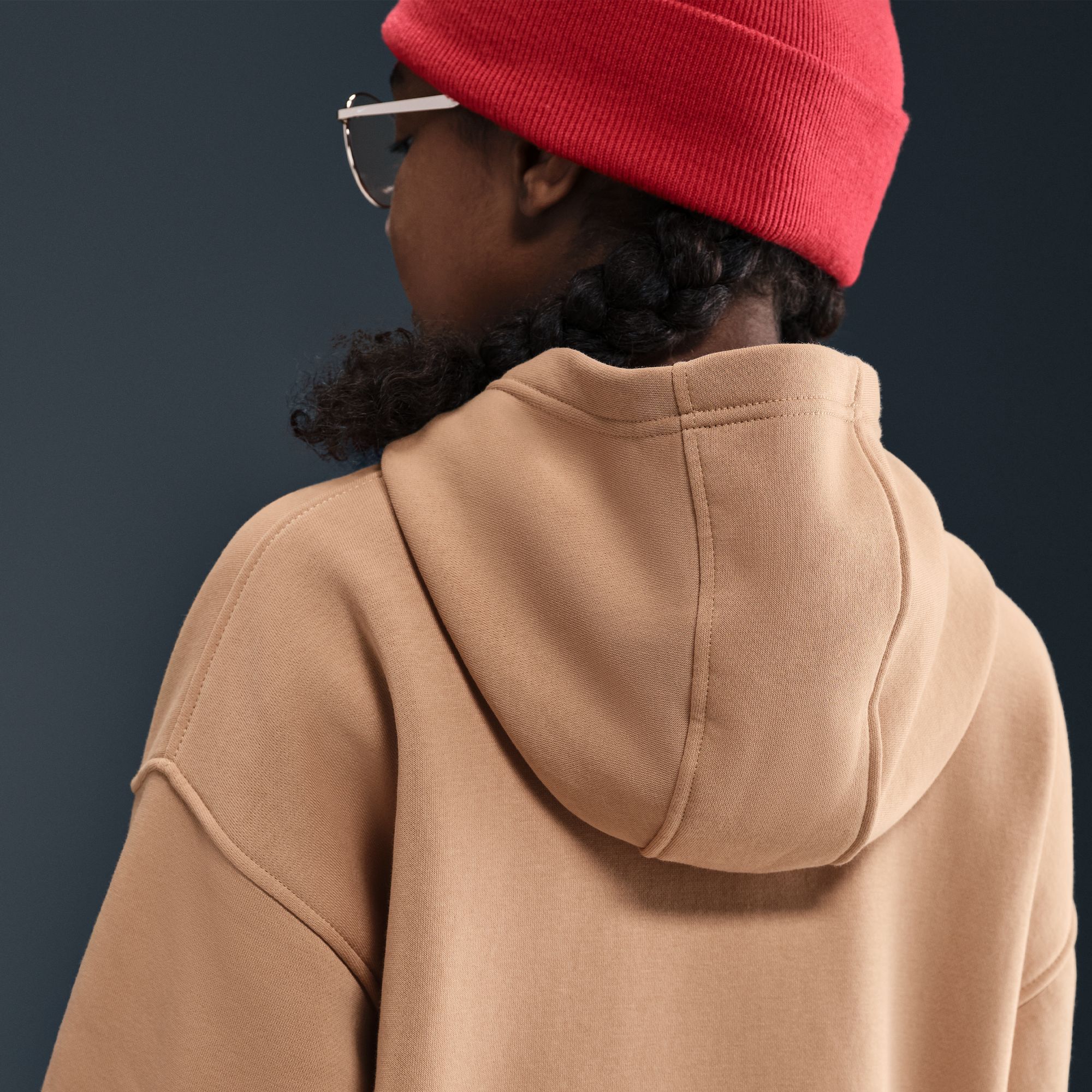 Nike Girls' Sportswear Oversized Club Fleece Pullover Hoodie product image