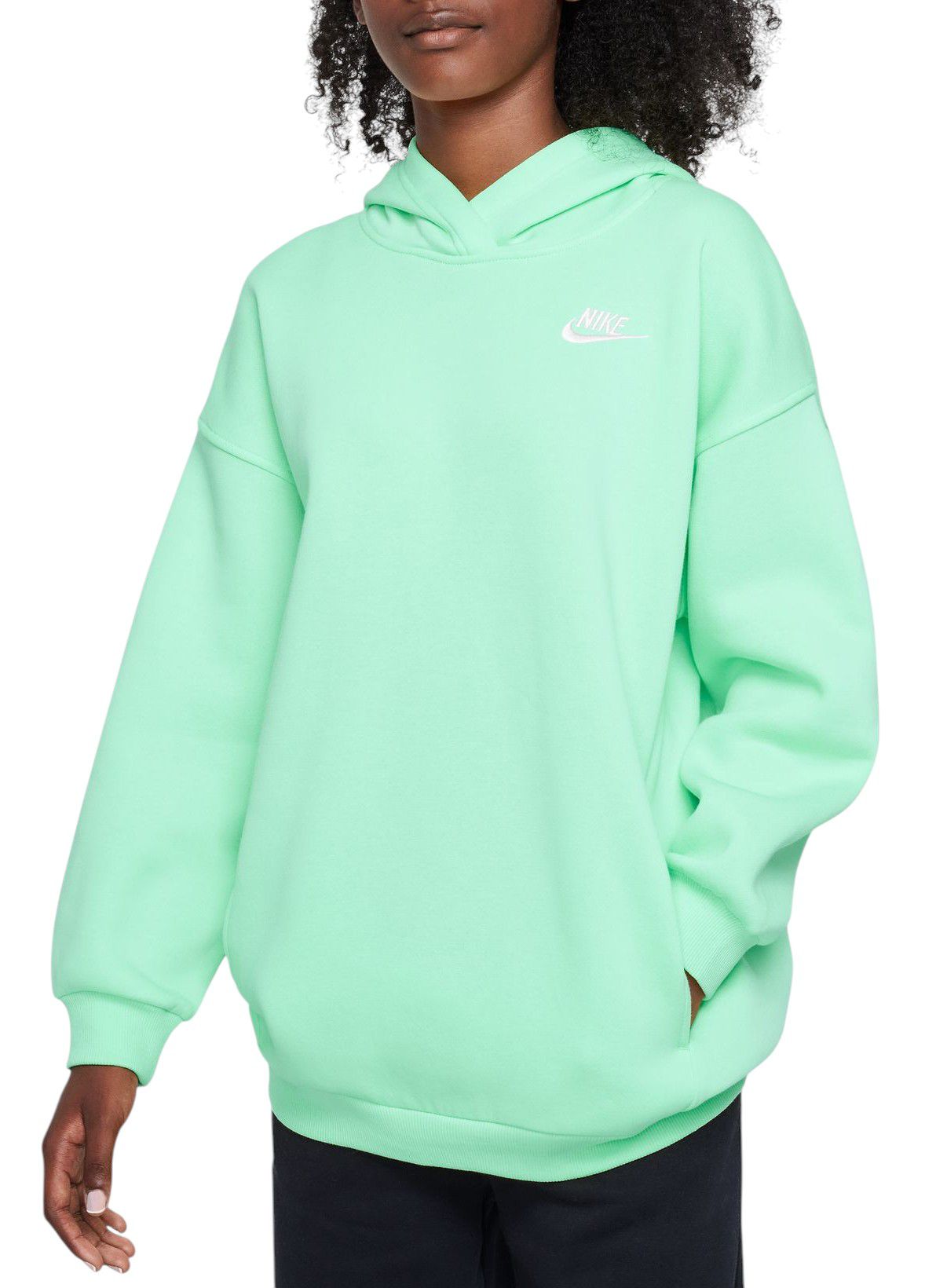 Nike Girls' Sportswear Oversized Club Fleece Pullover Hoodie product image