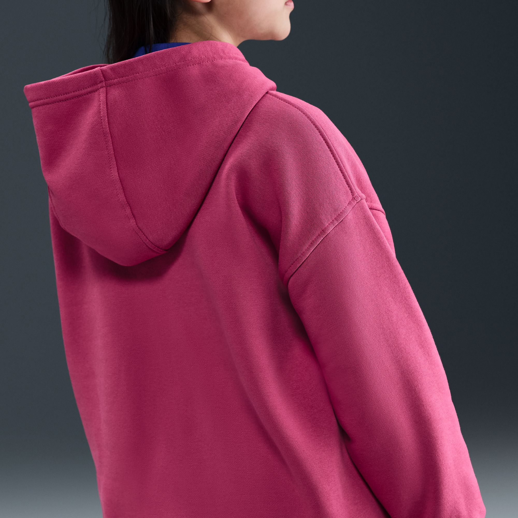 Nike Girls' Sportswear Oversized Club Fleece Pullover Hoodie product image