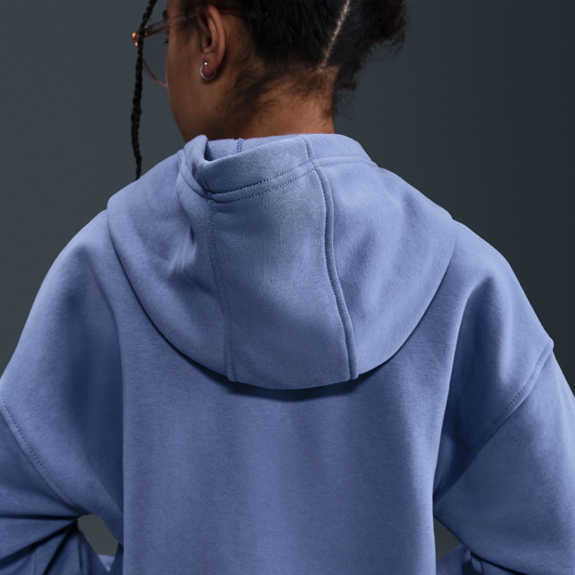 Nike Girls' Sportswear Oversized Club Fleece Pullover Hoodie product image