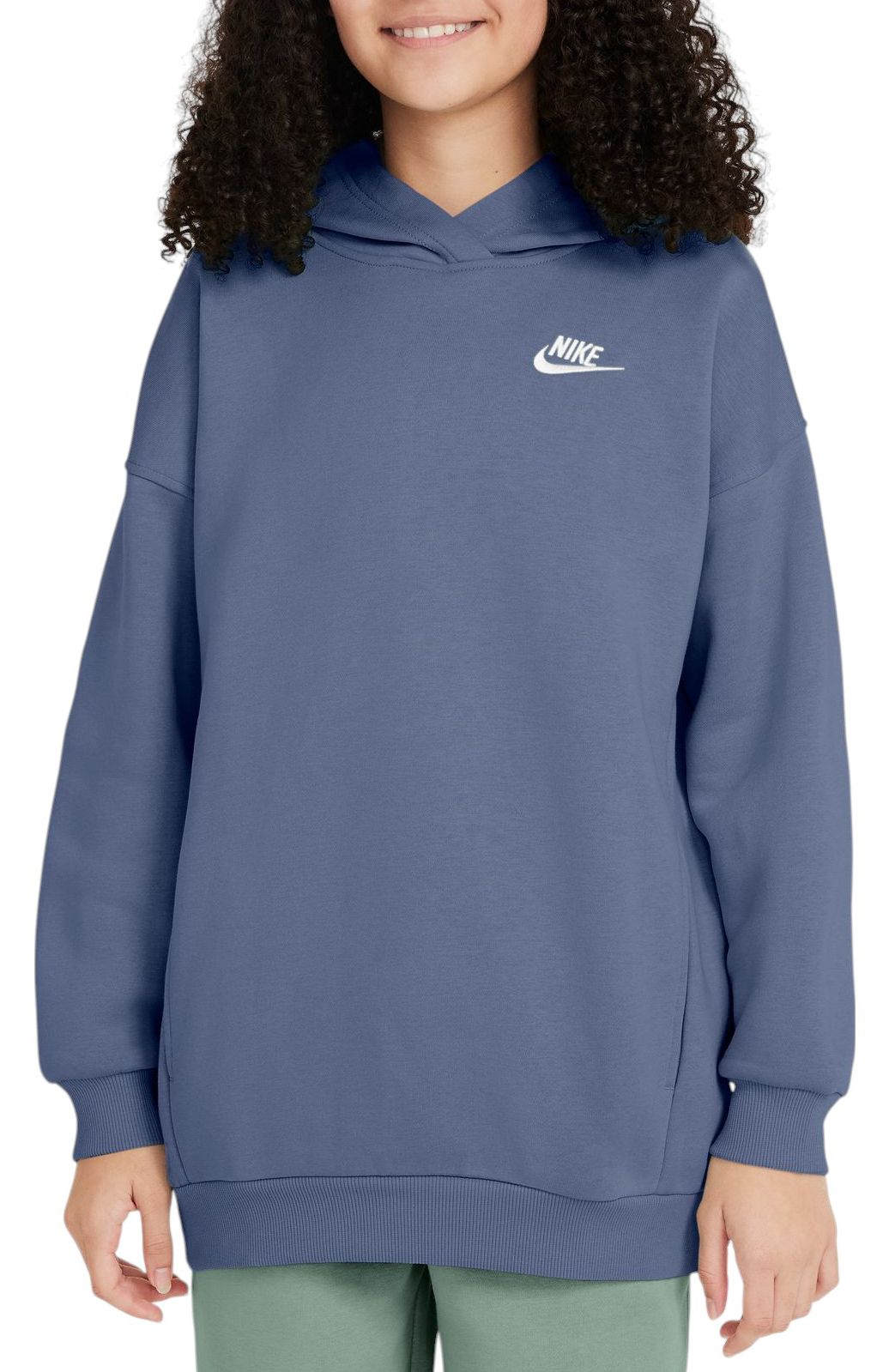 Nike Girls' Sportswear Oversized Club Fleece Pullover Hoodie product image