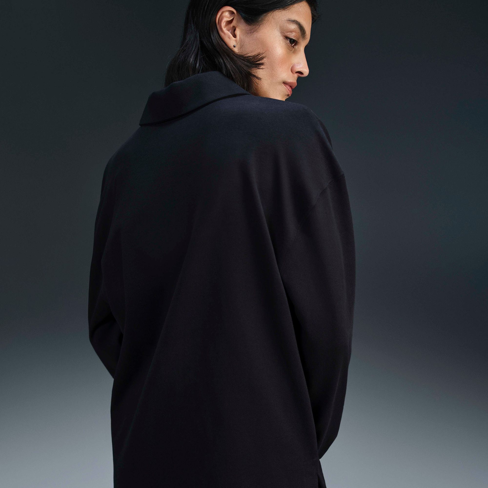 Nike Women's Sportswear Essential Oversized Long-Sleeve Polo product image