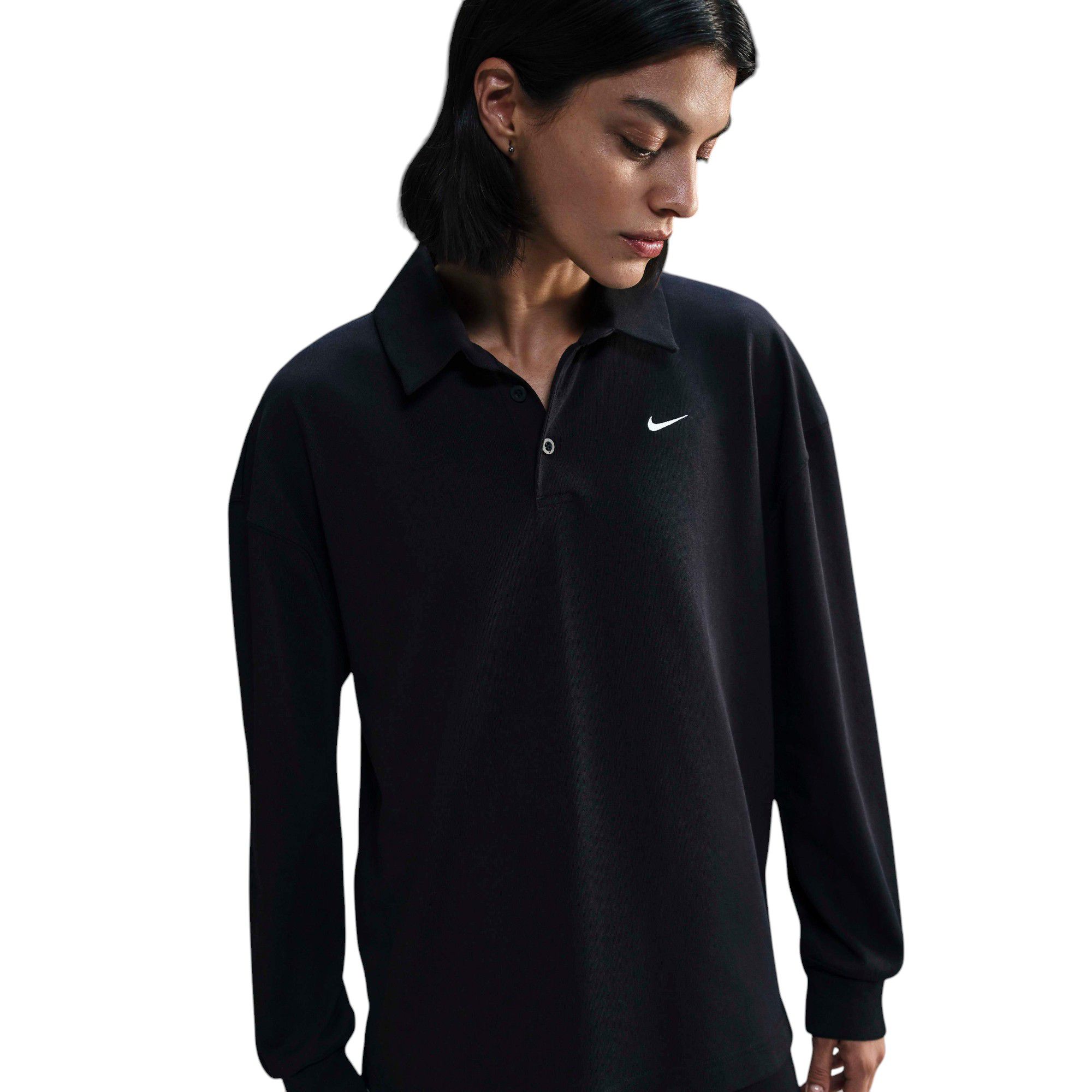 Nike Women's Sportswear Essential Oversized Long-Sleeve Polo product image