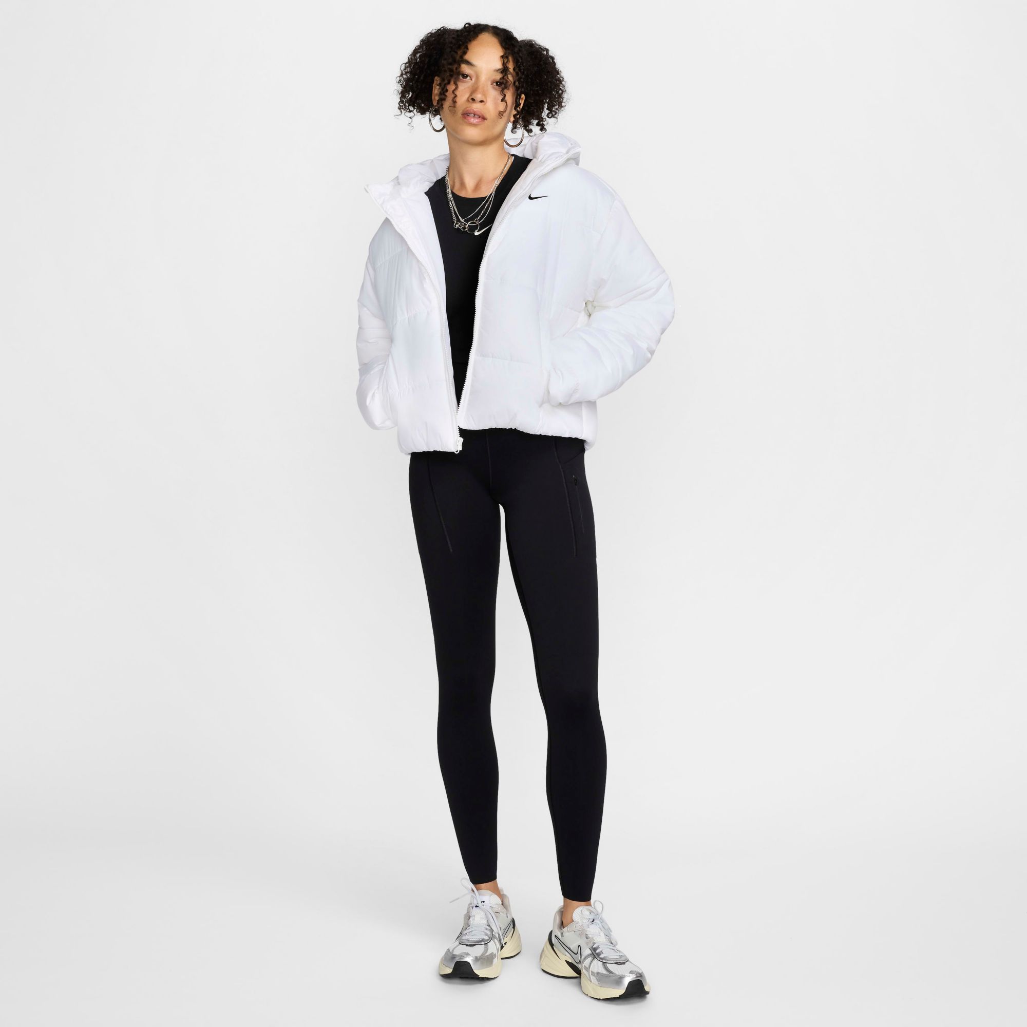 Nike Women's Sportswear Classic Puffer Therma-FIT Loose Hooded Jacket product image